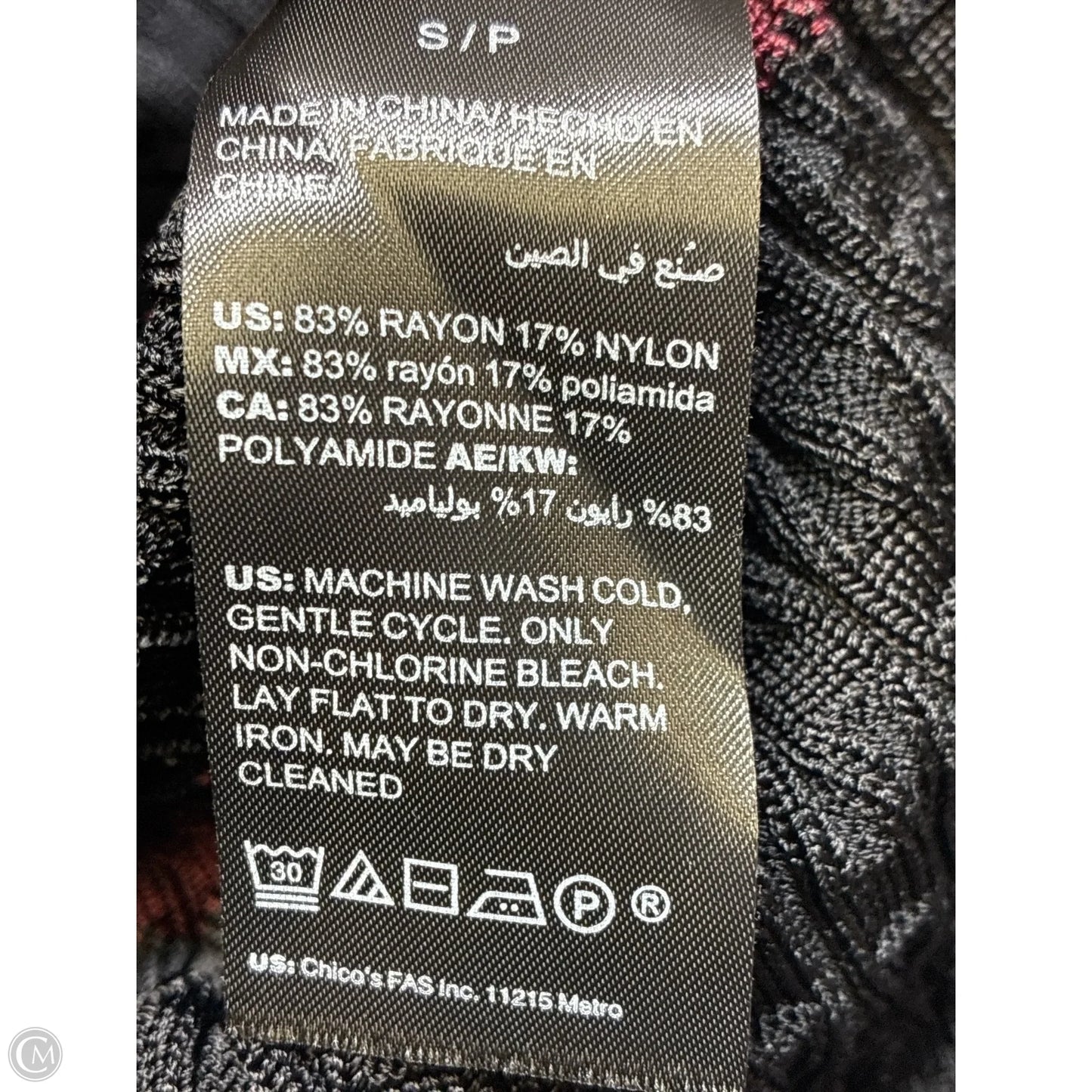 Dress Casual Short By White House Black Market In Black & Red, Size: S