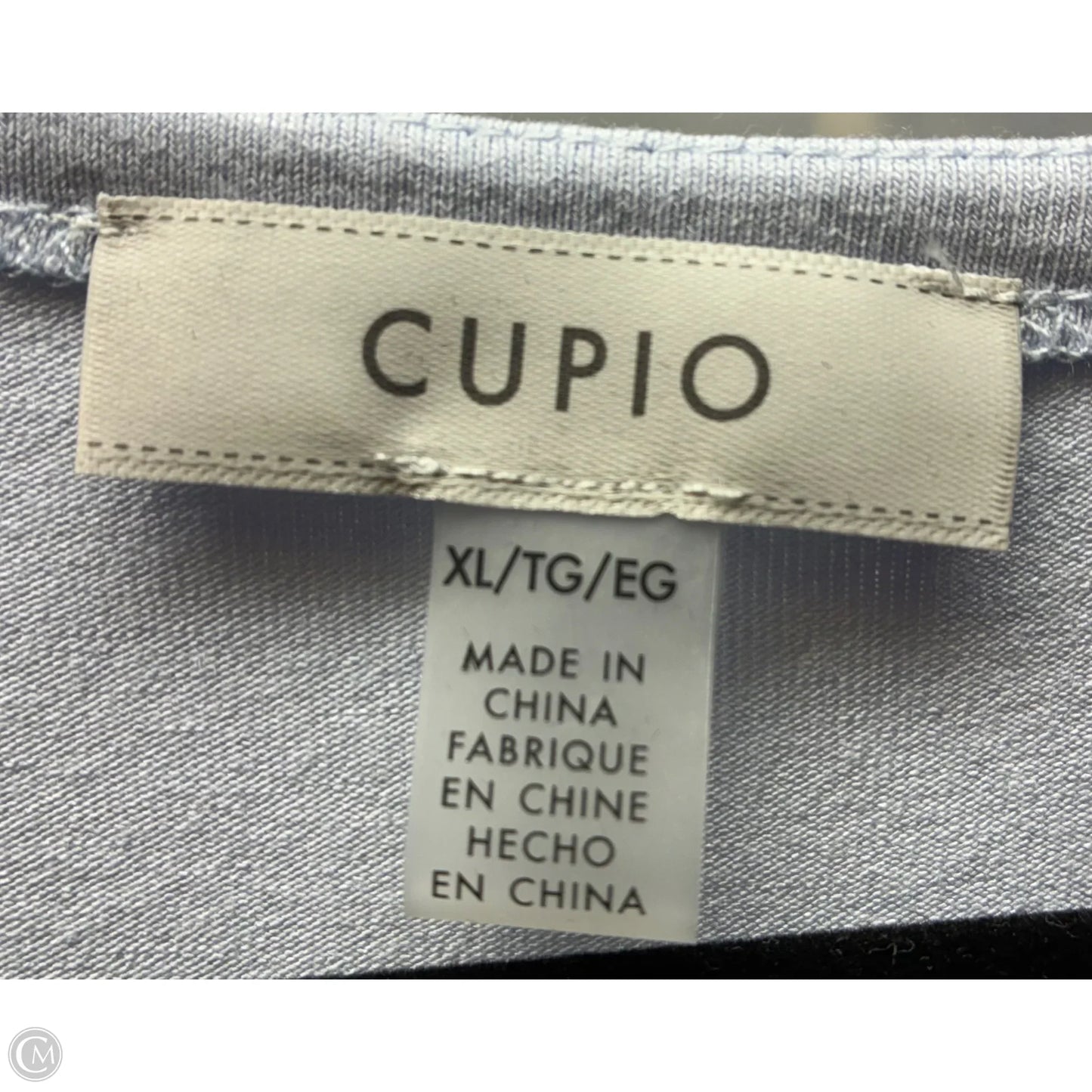 Top Short Sleeve Basic By Cupio In Grey, Size: Xl