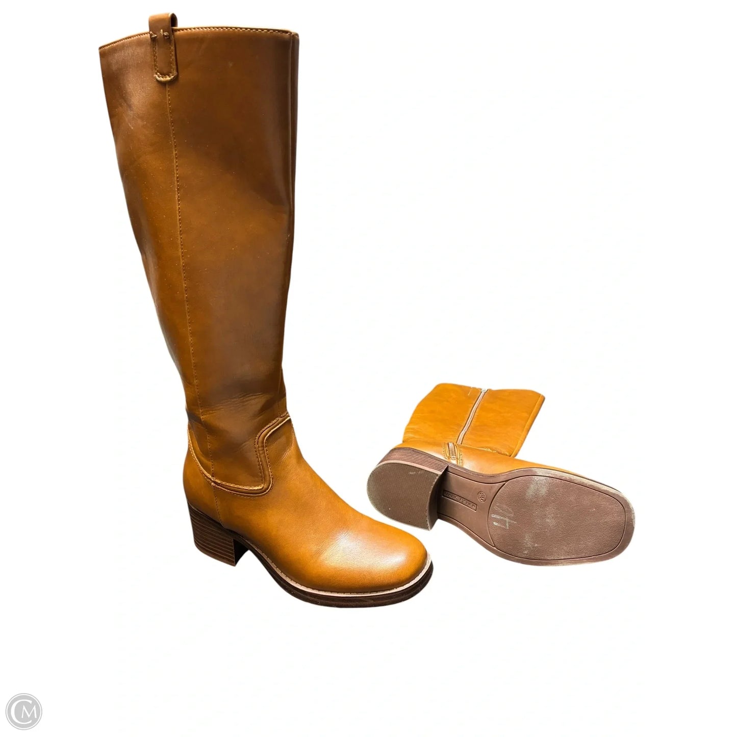 Boots Mid-calf Flats By Marc Fisher In Brown, Size: 6