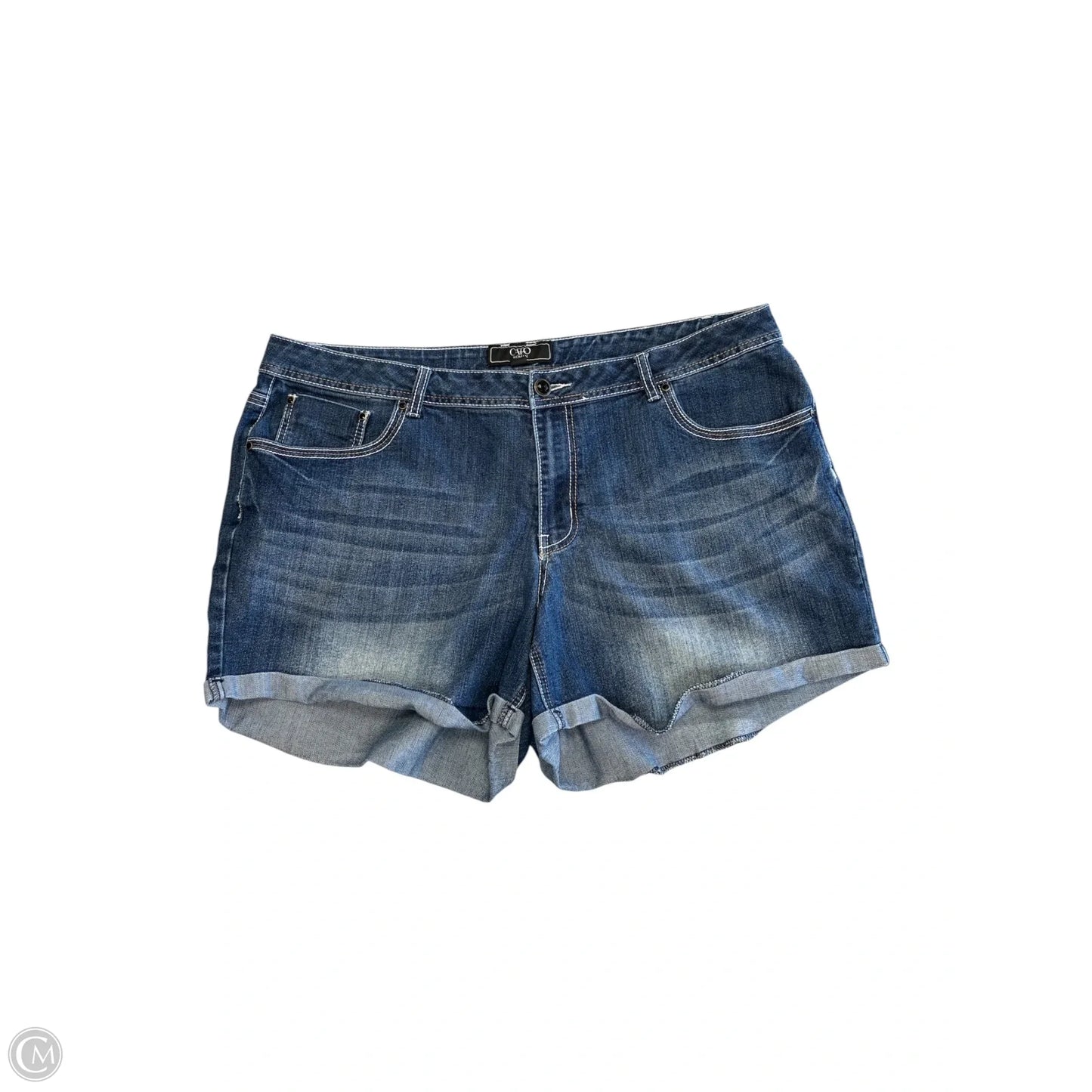 Shorts By Cato In Blue Denim, Size: 22