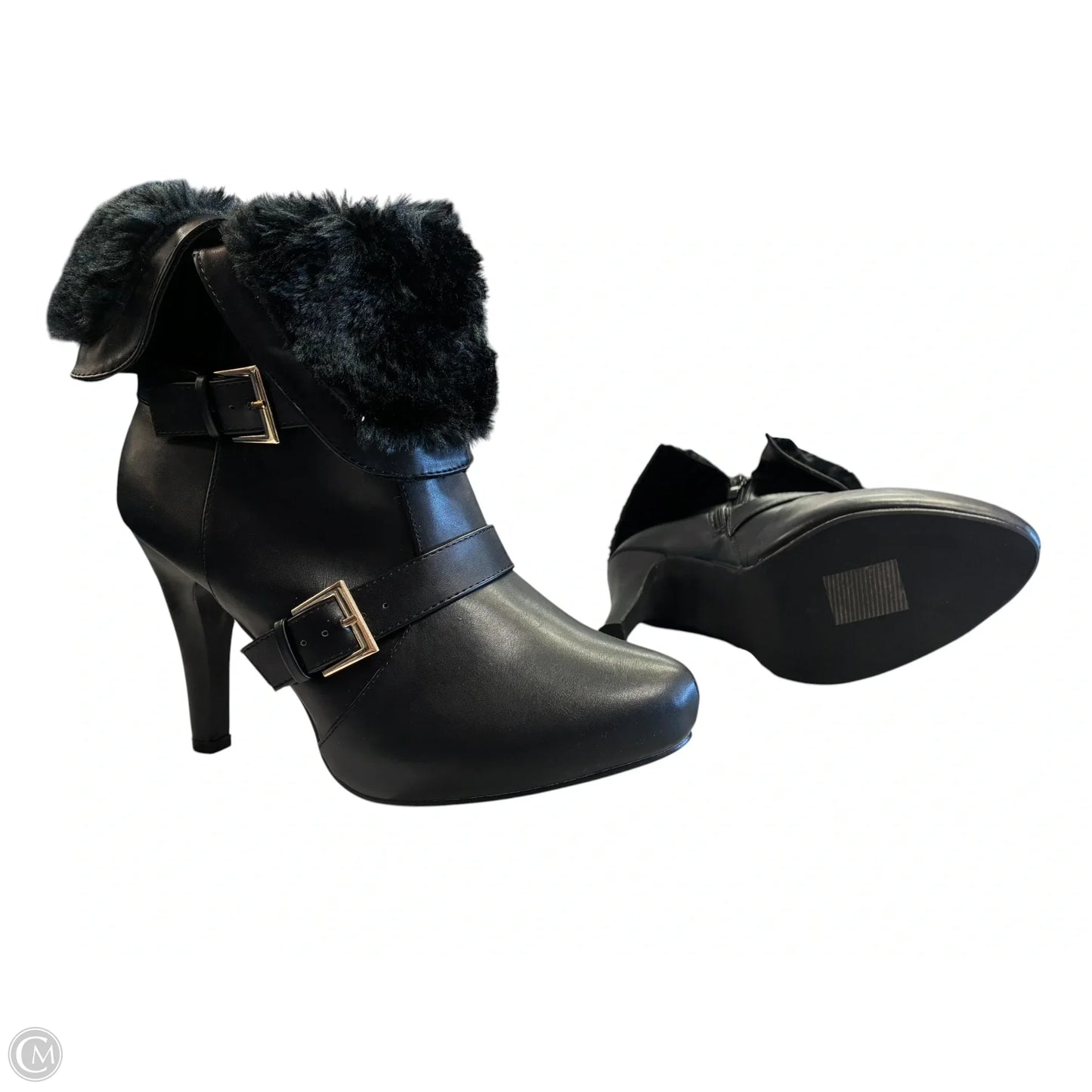 Boots Ankle Heels By Ashley Stewart In Black, Size: 9