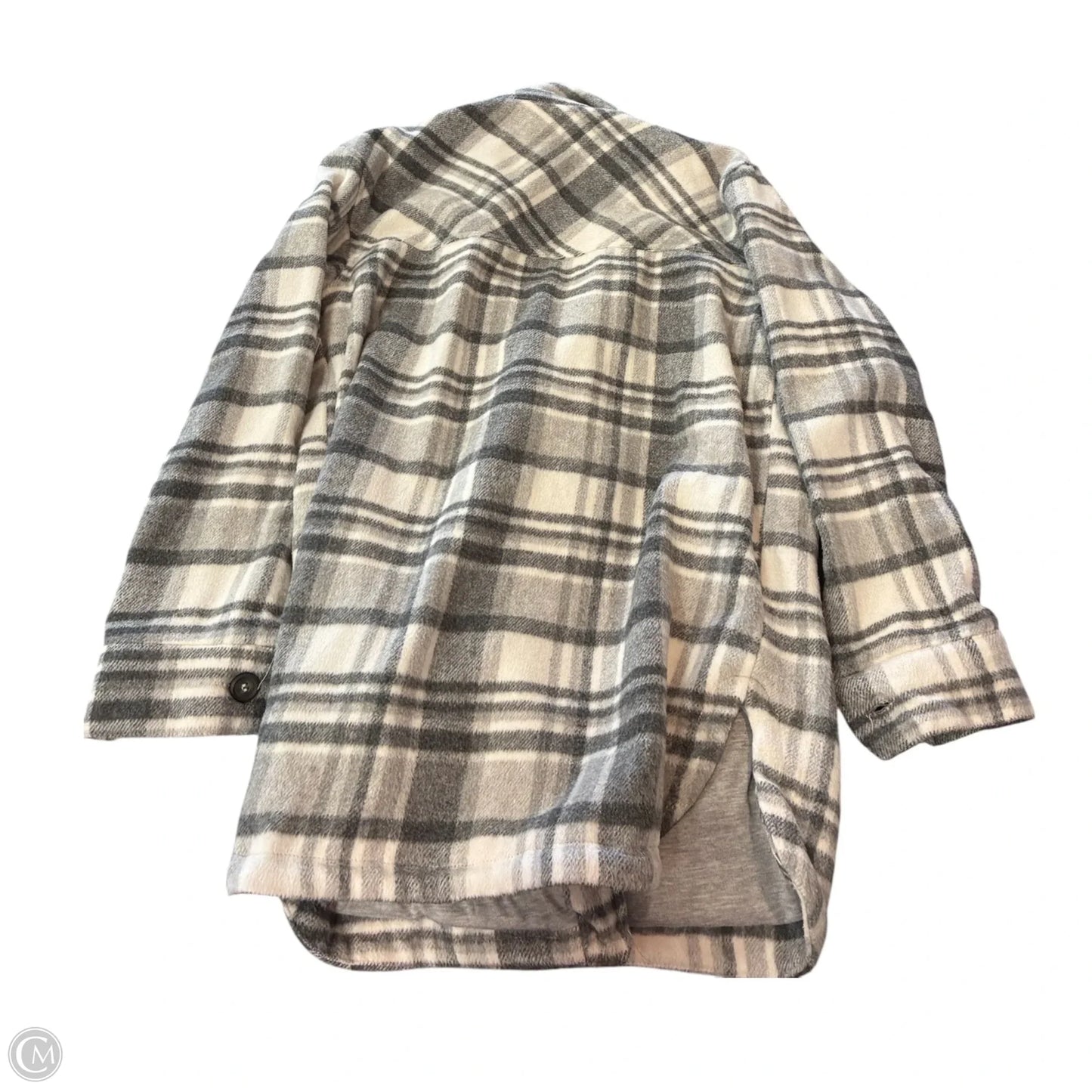 Jacket Fleece By Thread And Supply In Grey & White, Size: S