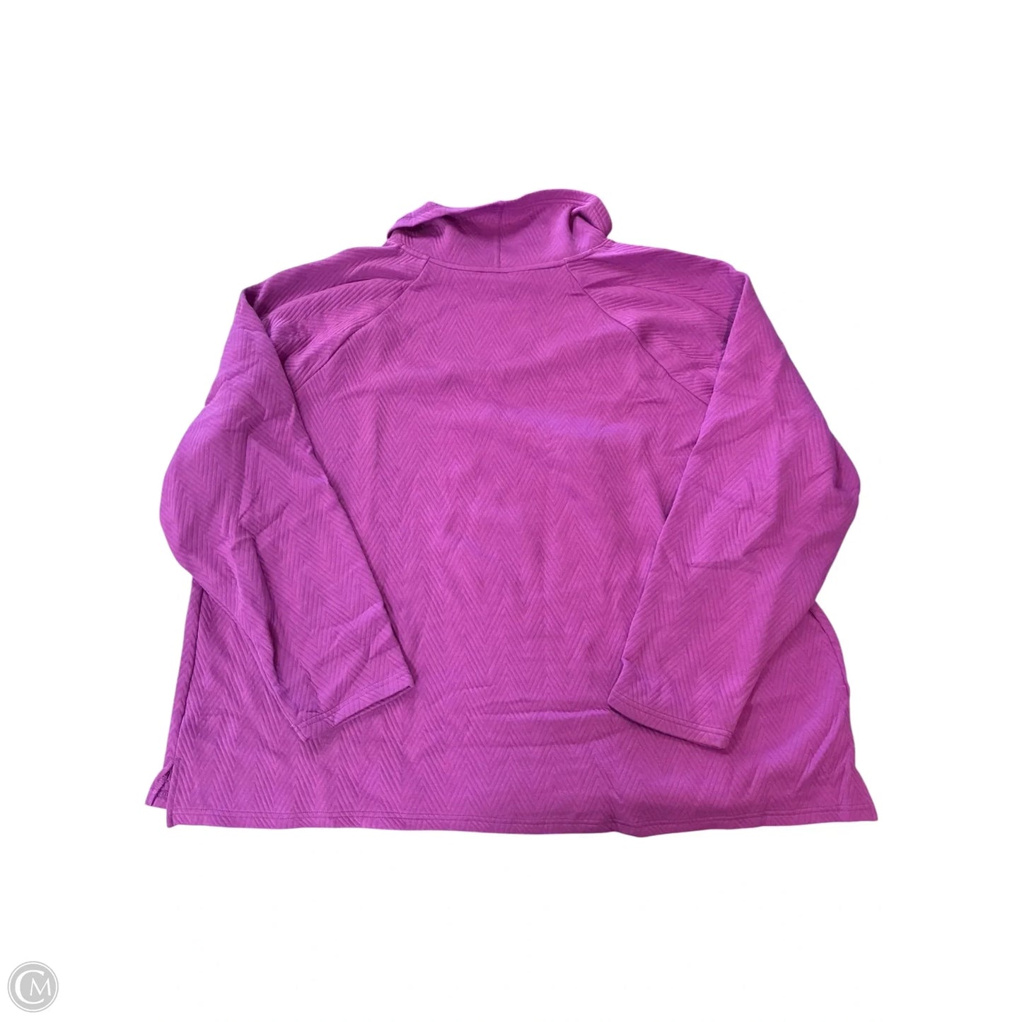 Sweatshirt Collar By Tek Gear In Purple, Size: 3x
