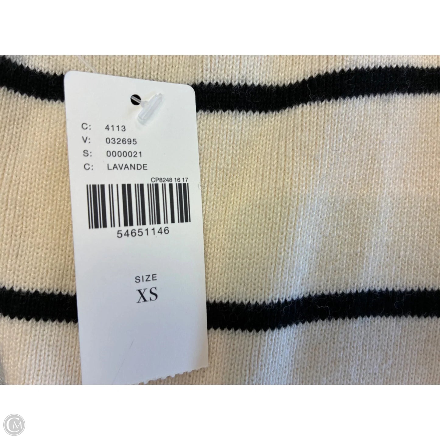 Sweater By Anthropologie In Striped Pattern, Size: Xs