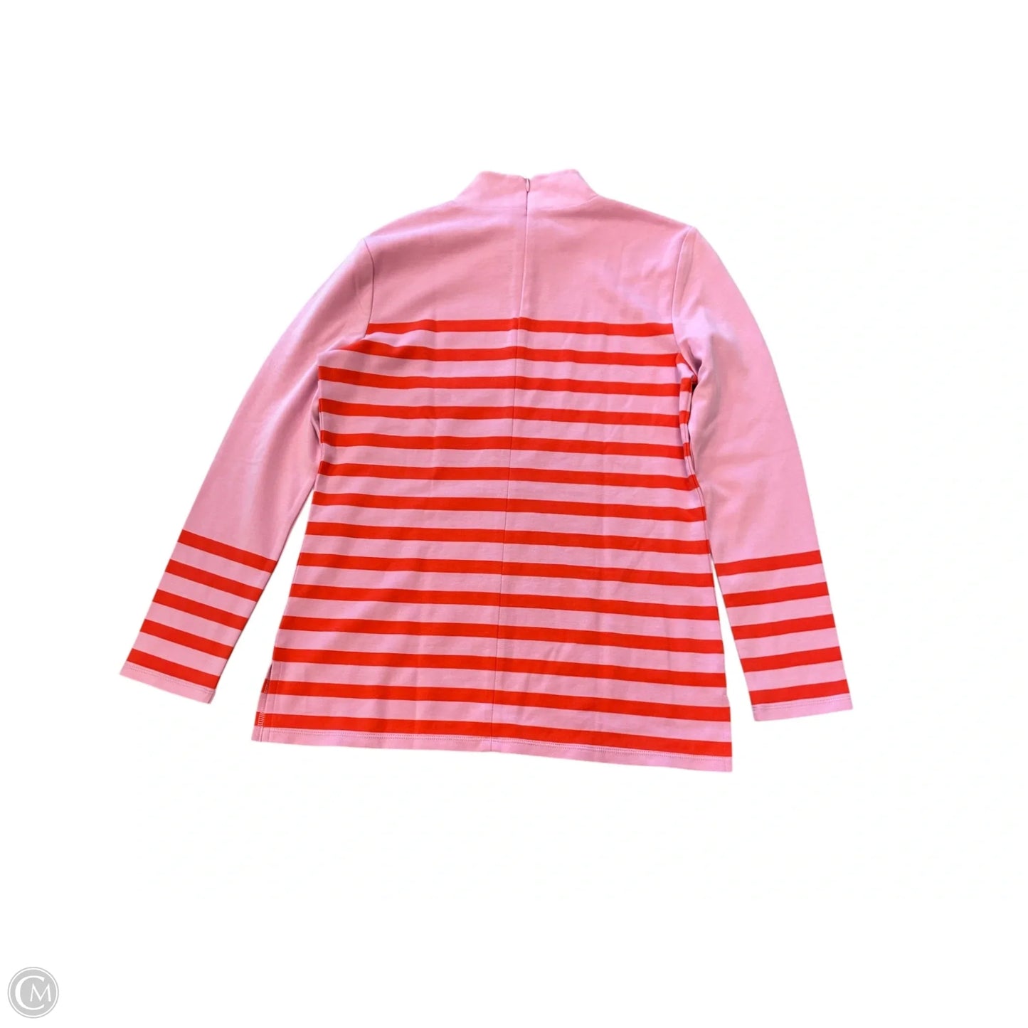 Top Long Sleeve By Talbots In Orange & Pink, Size: S
