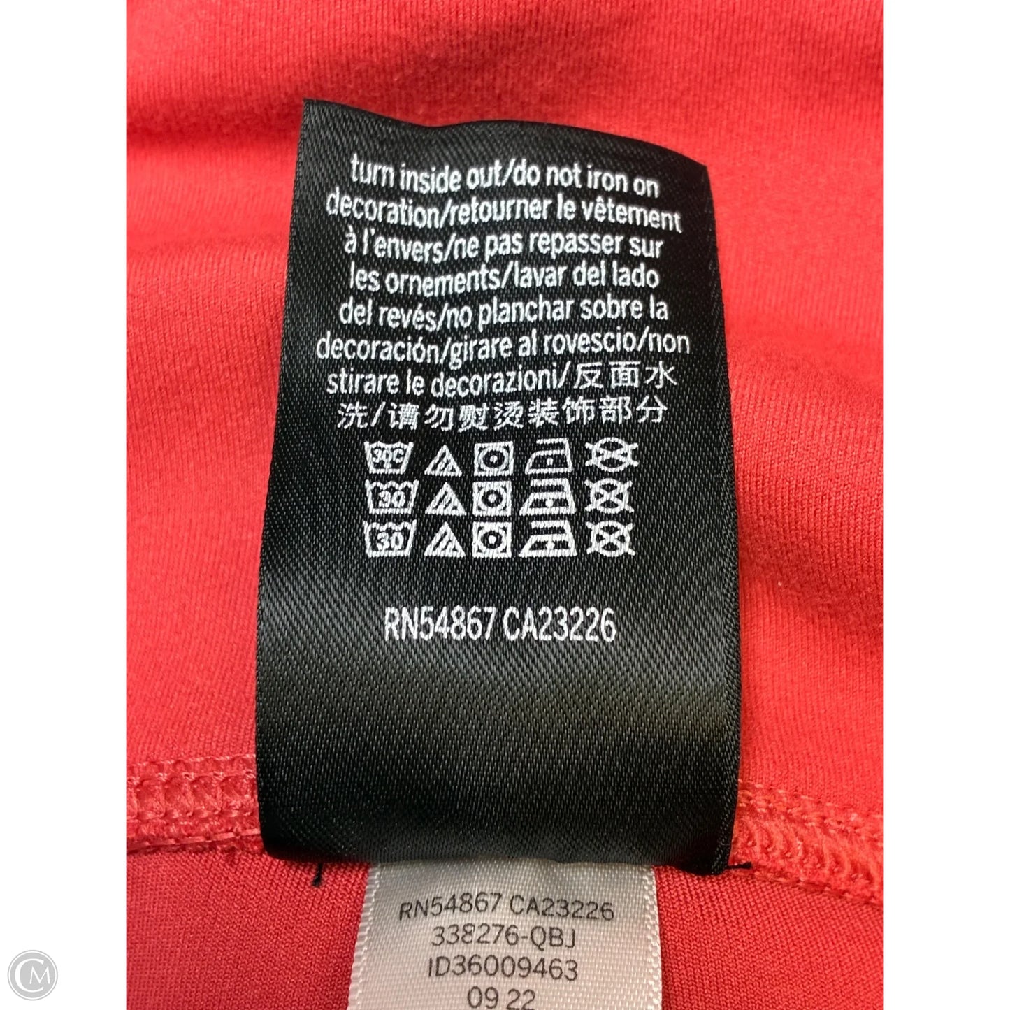 Athletic Shorts By Pink In Pink, Size: L