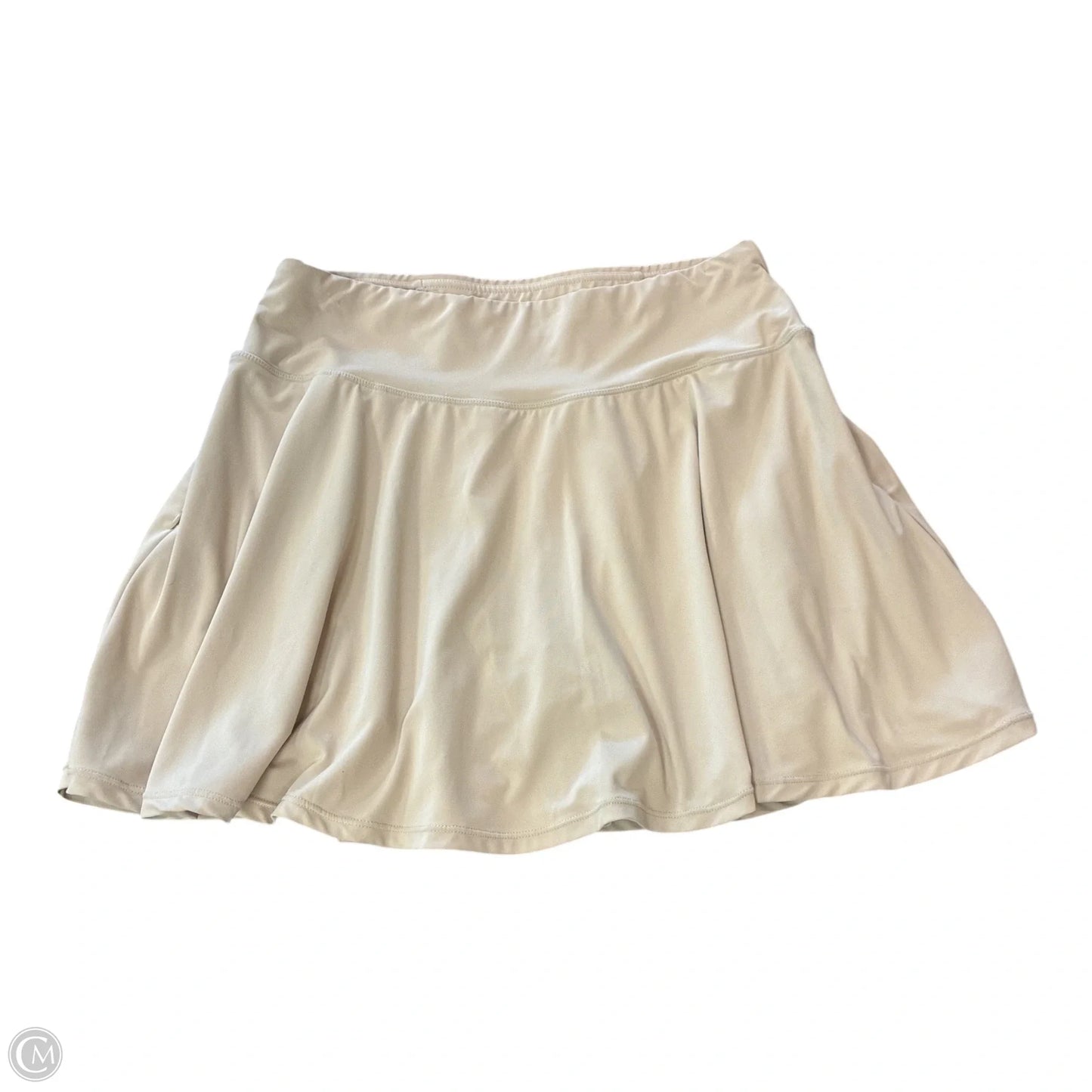 Athletic Skirt By Cmf In Tan, Size: L