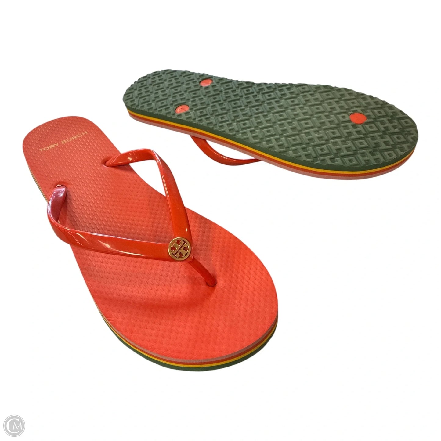 Sandals Designer By Tory Burch In Rainbow Print, Size: 11