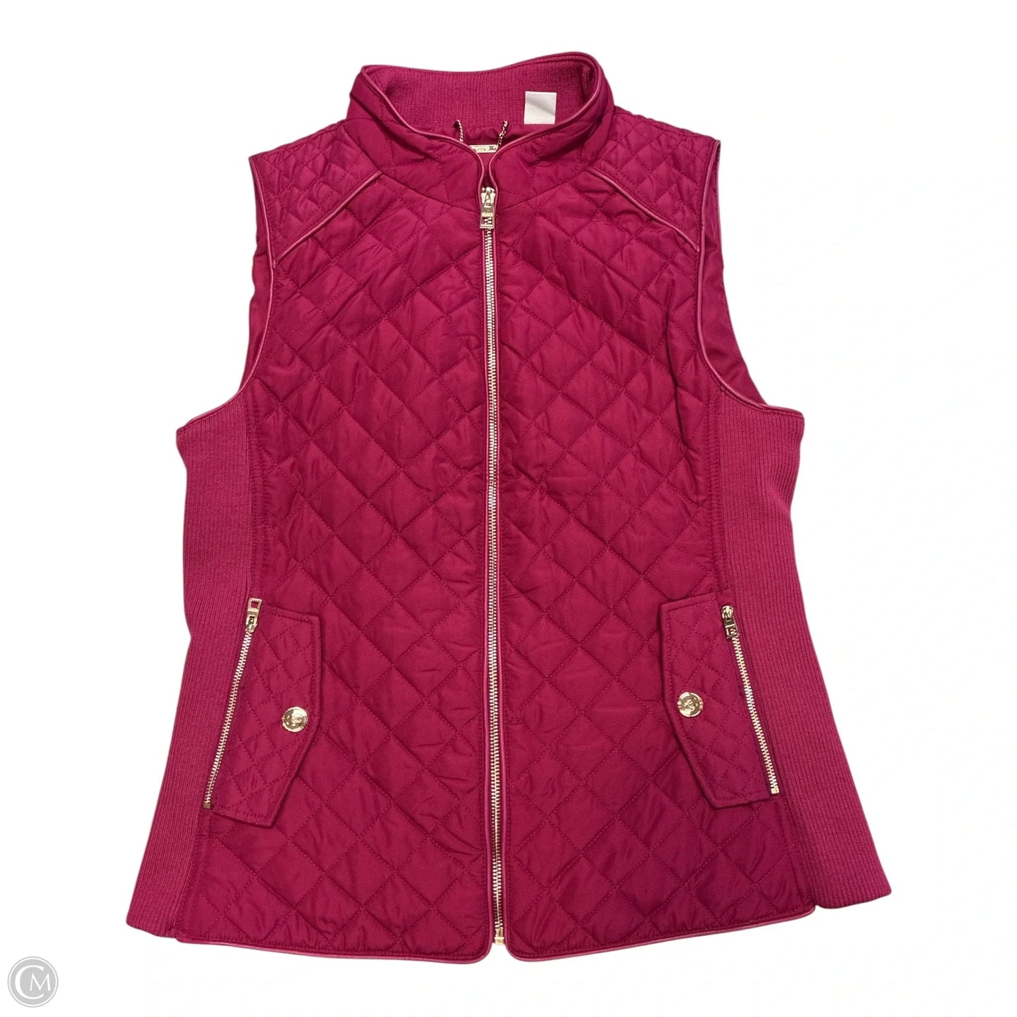 Vest Puffer & Quilted By Chicos In Pink, Size: M