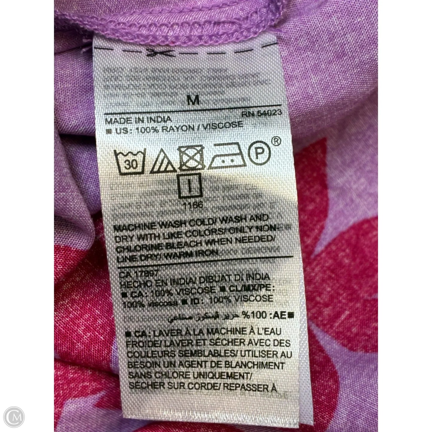 Dress Casual Short By Old Navy In Pink & Purple, Size: M