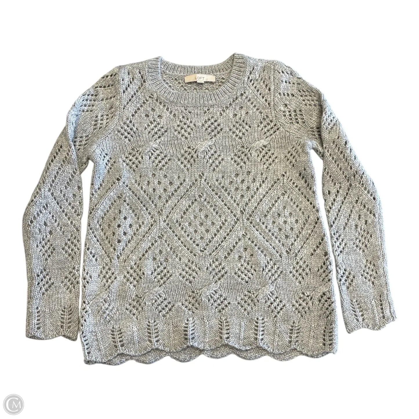 Sweater By Loft In Grey, Size: S
