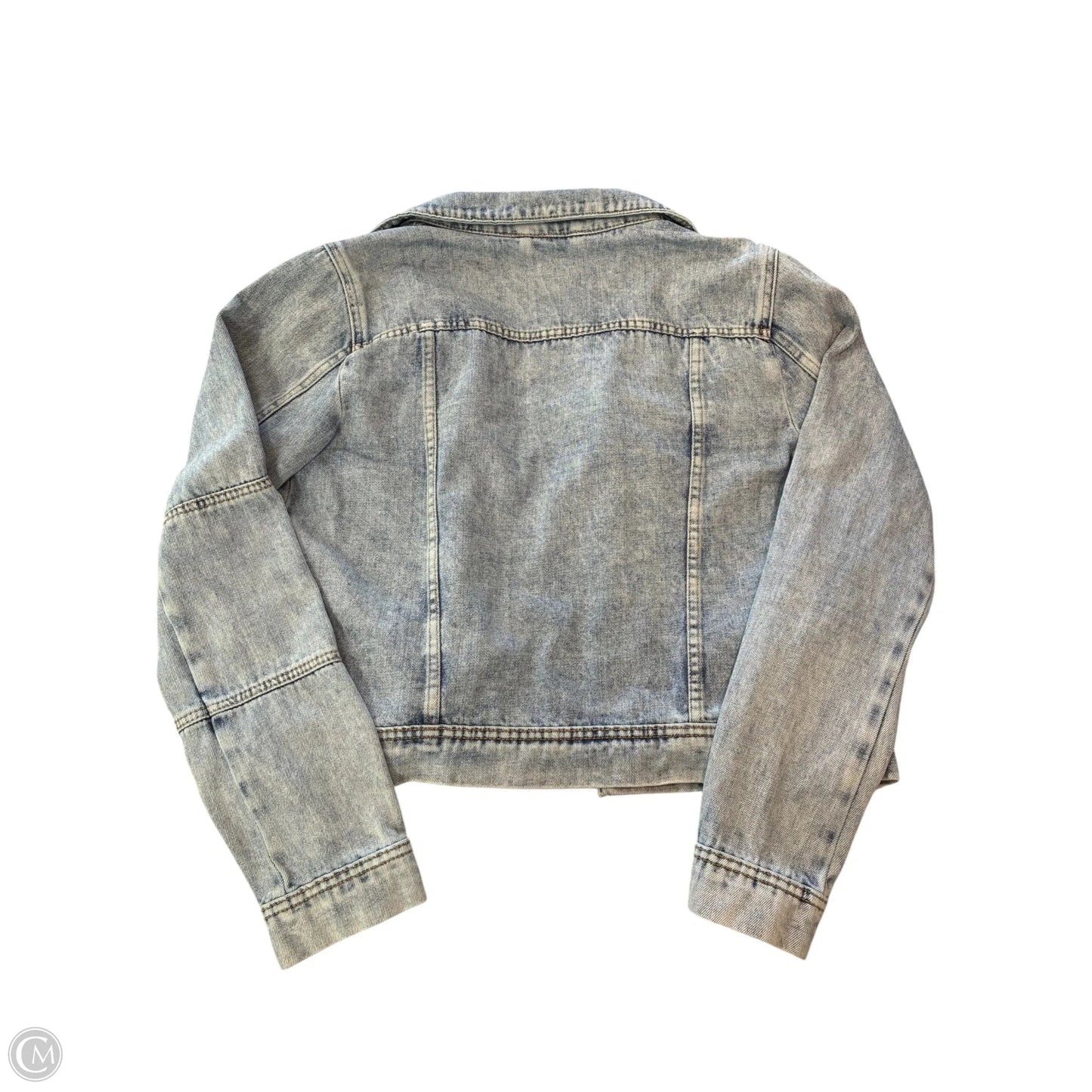 Jacket Denim By Free People In Blue Denim, Size: M