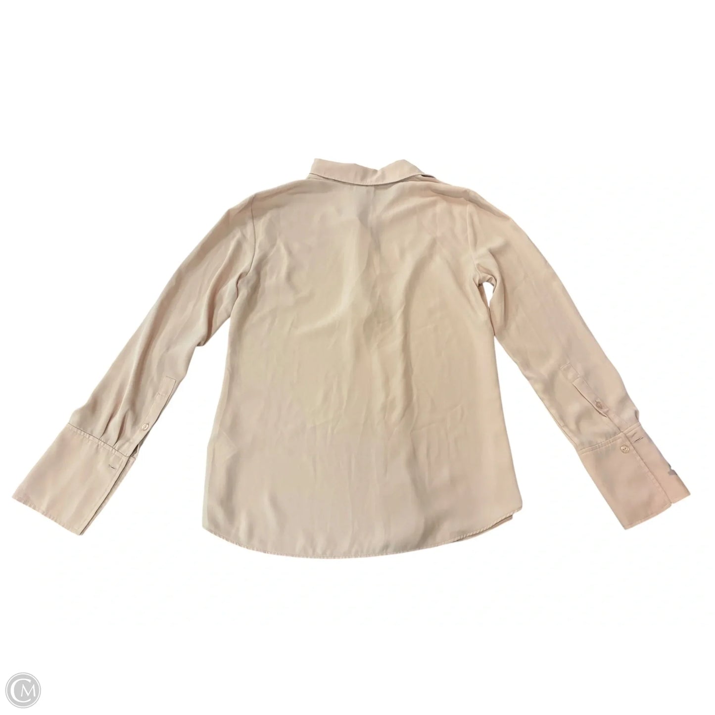 Blouse Long Sleeve By H&m In Pink, Size: M