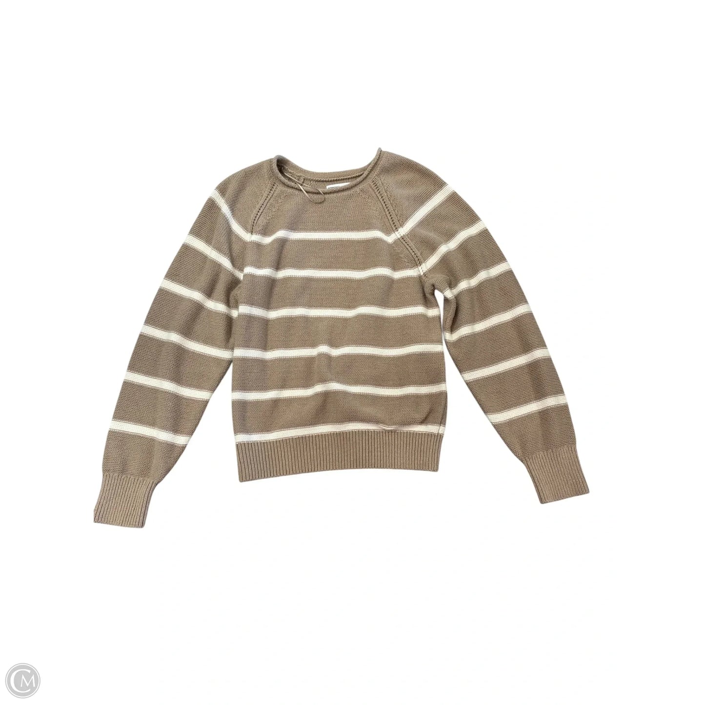Sweater By Sonoma In Tan & White, Size: S