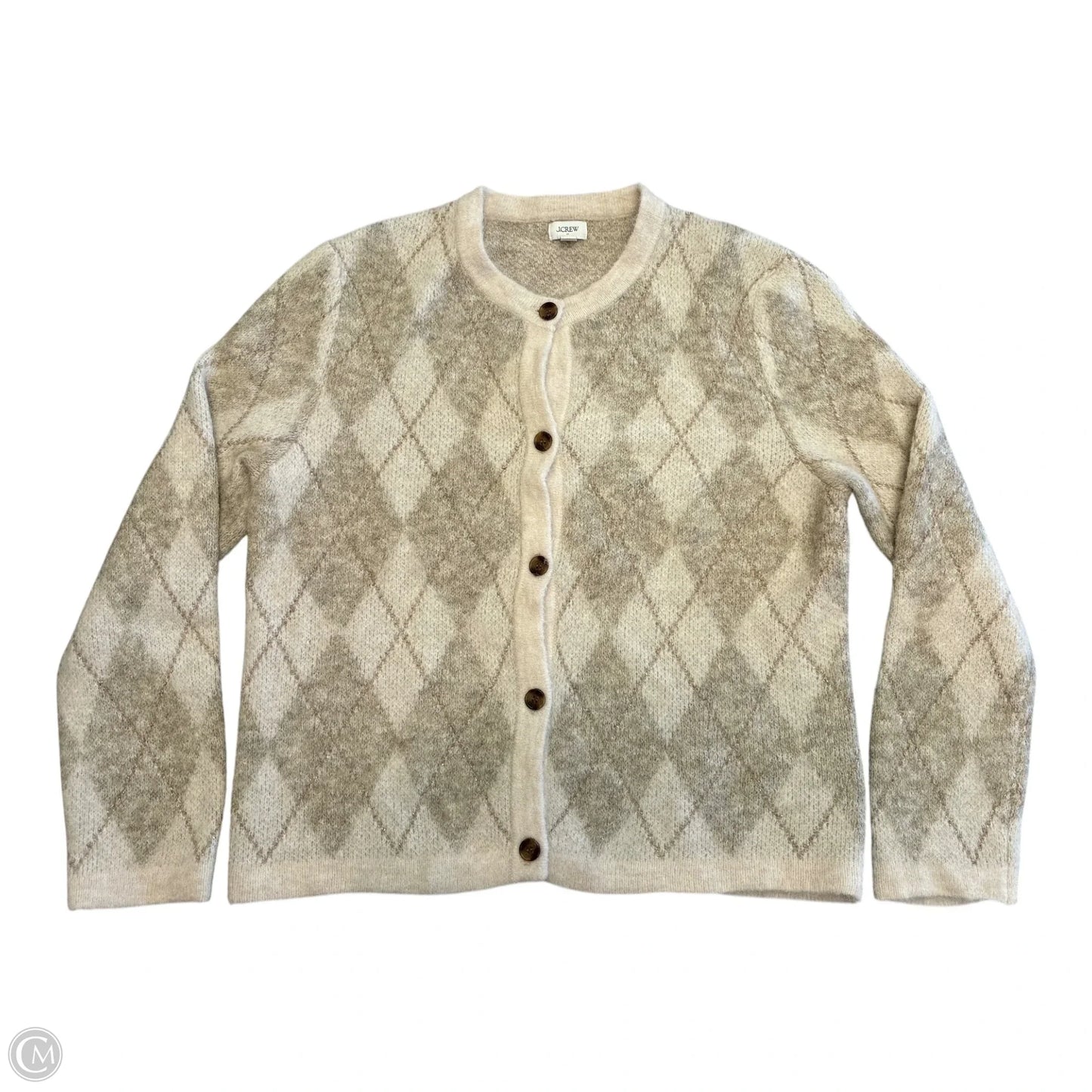 Sweater Cardigan By J. Crew In Beige, Size: L