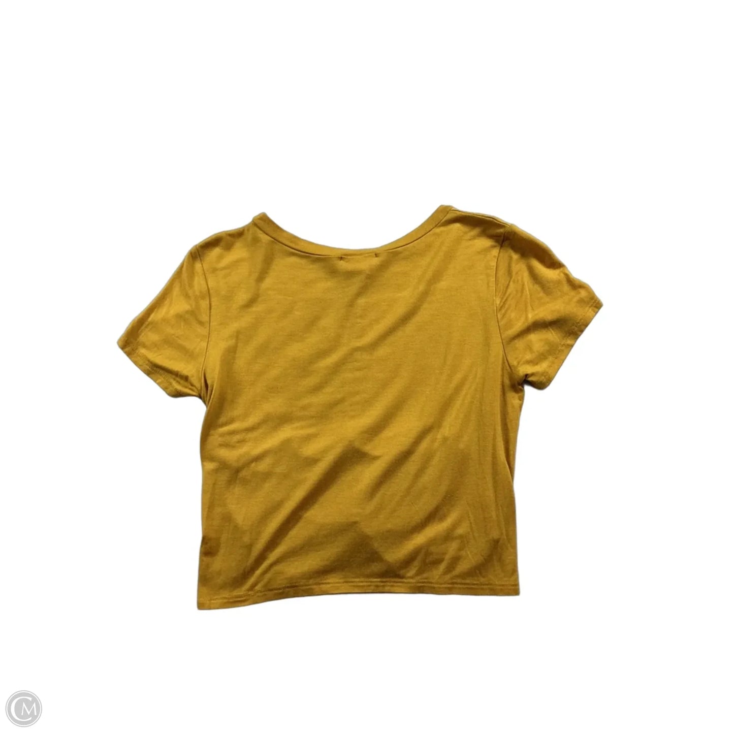 Top Short Sleeve Basic By Gaze In Yellow, Size: Xs