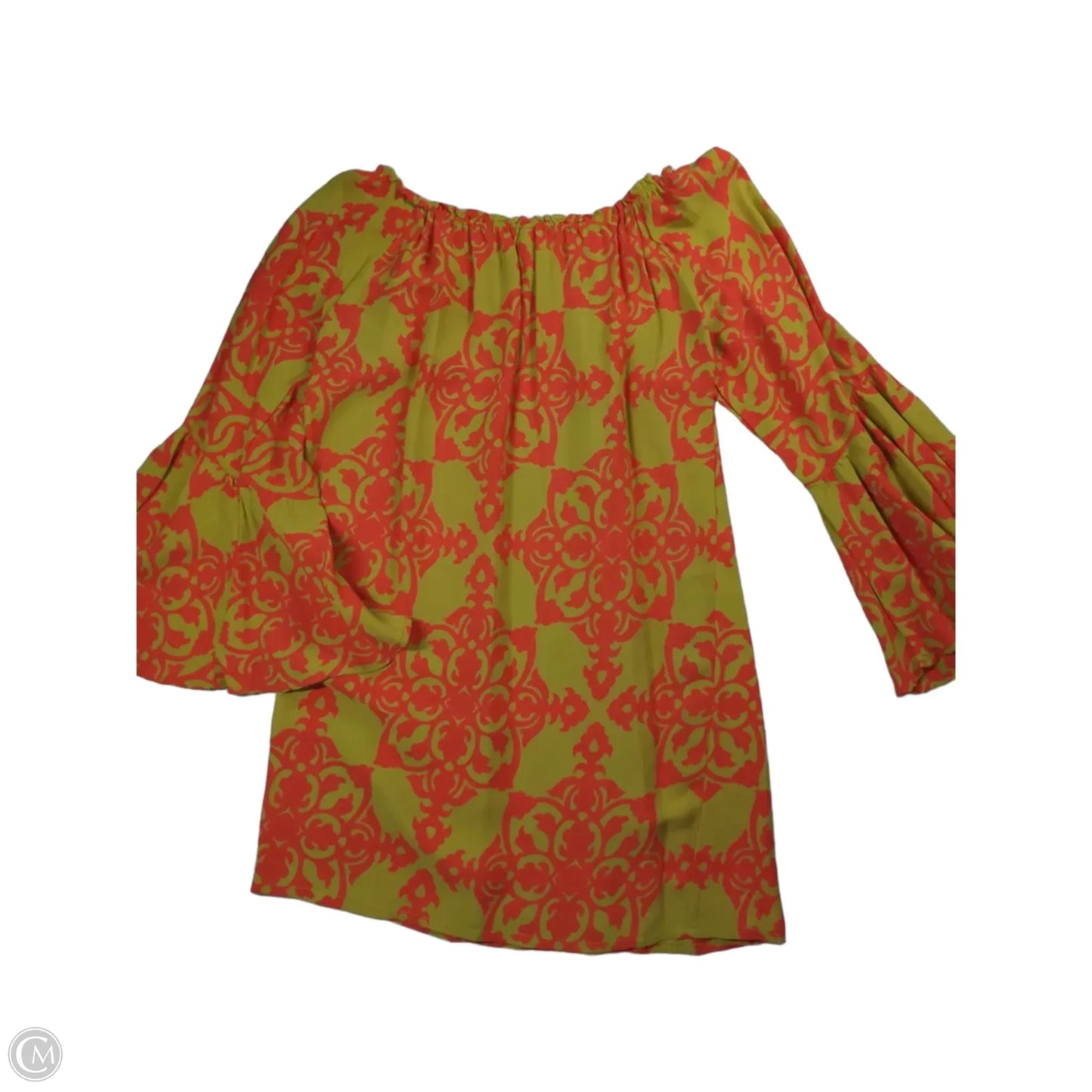 Dress Casual Midi By Uncle Frank In Orange & Yellow, Size: Xs