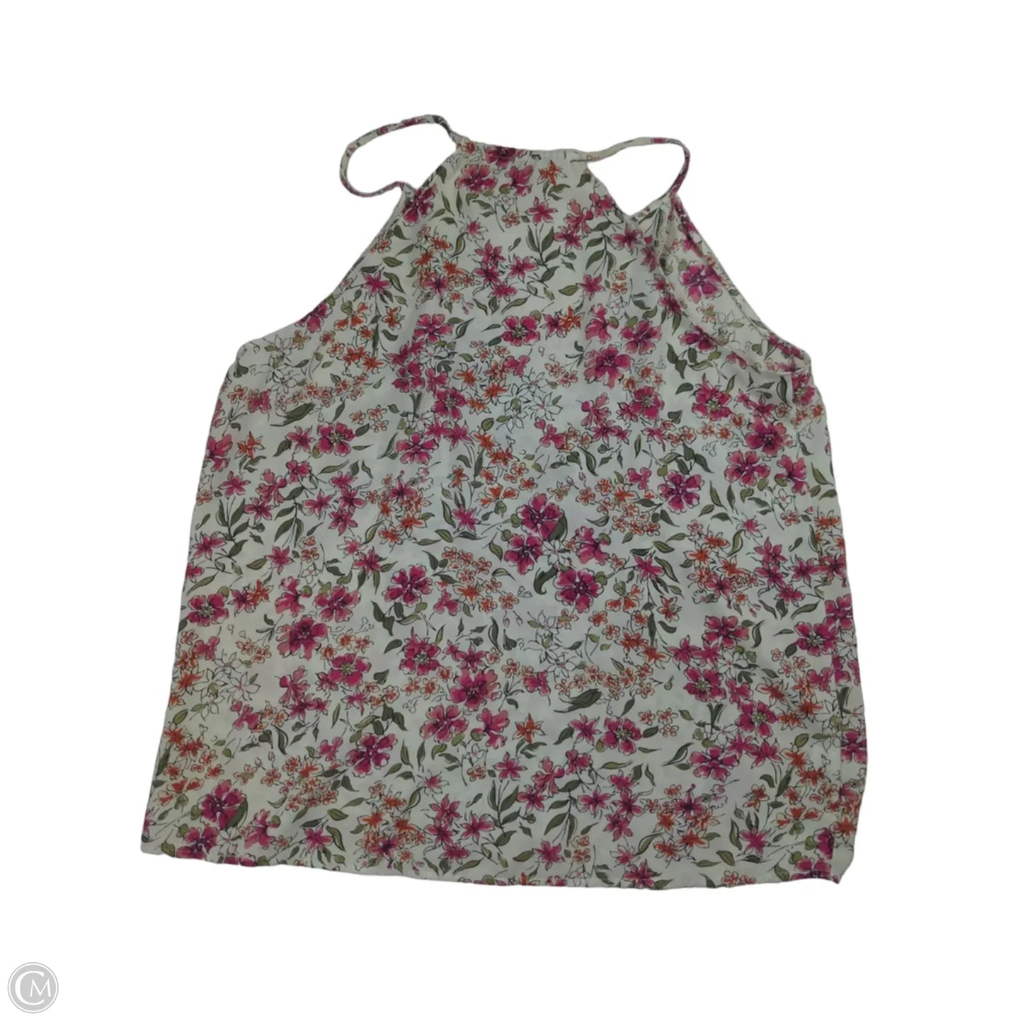 Top Sleeveless By Loft In Floral Print, Size: M