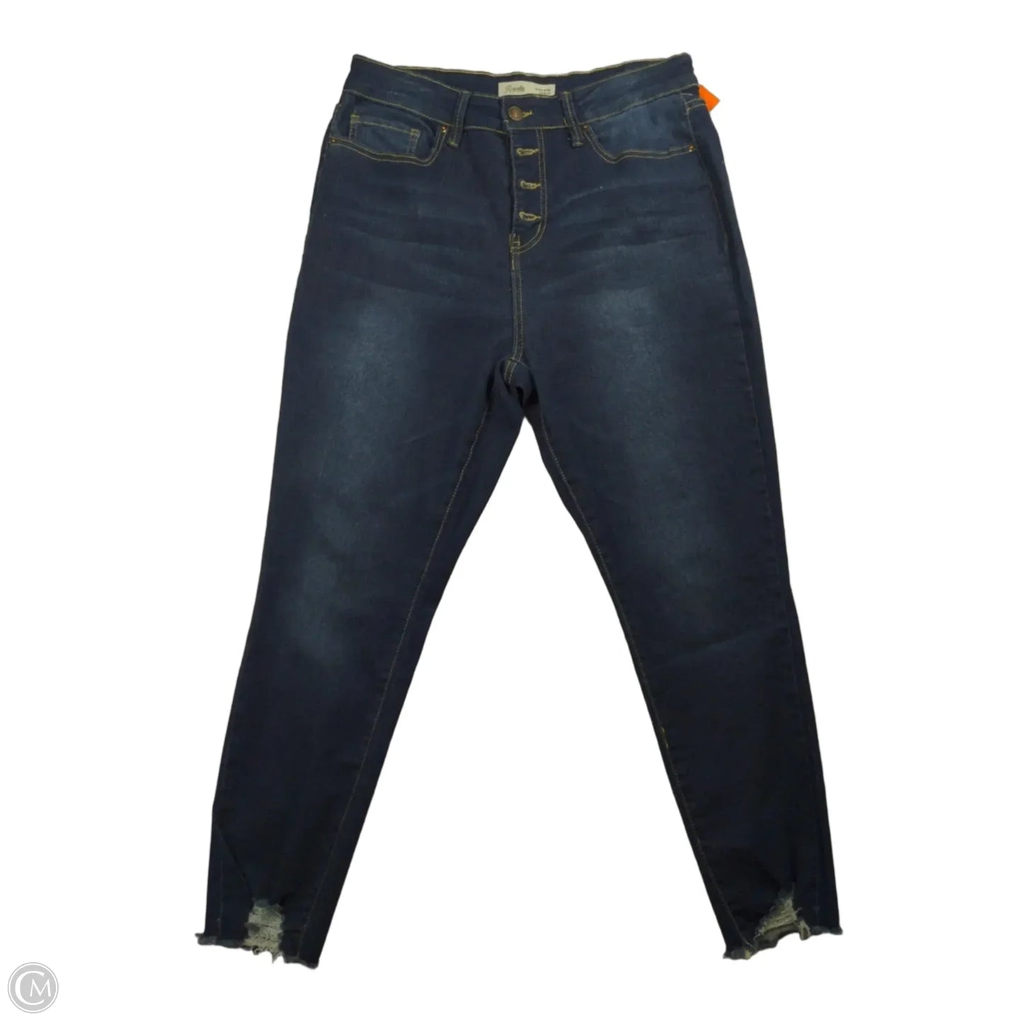 Jeans Cropped By Royalty In Blue, Size: 14