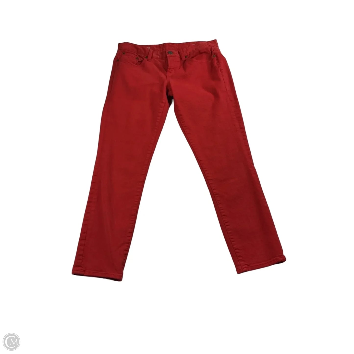 Jeans Skinny By J. Crew In Red, Size: 30