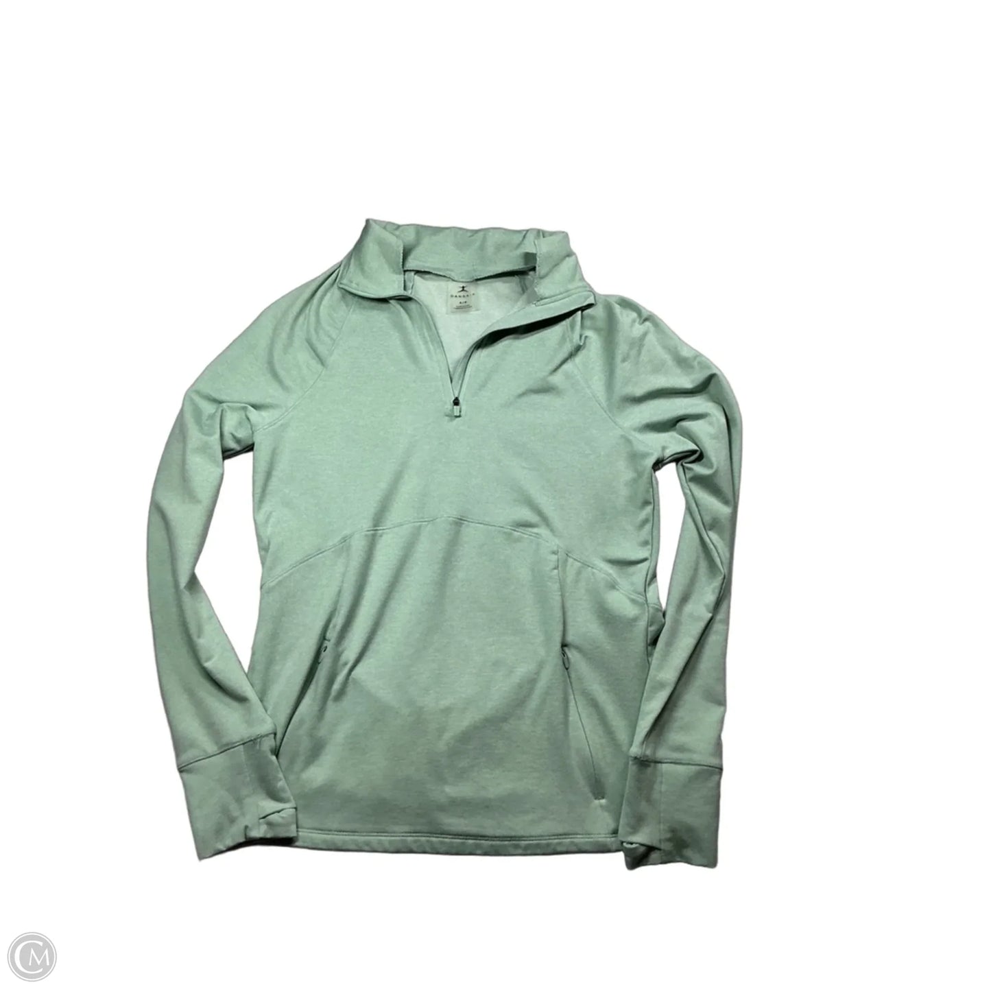 Athletic Top Long Sleeve Collar By Danskin In Green, Size: S