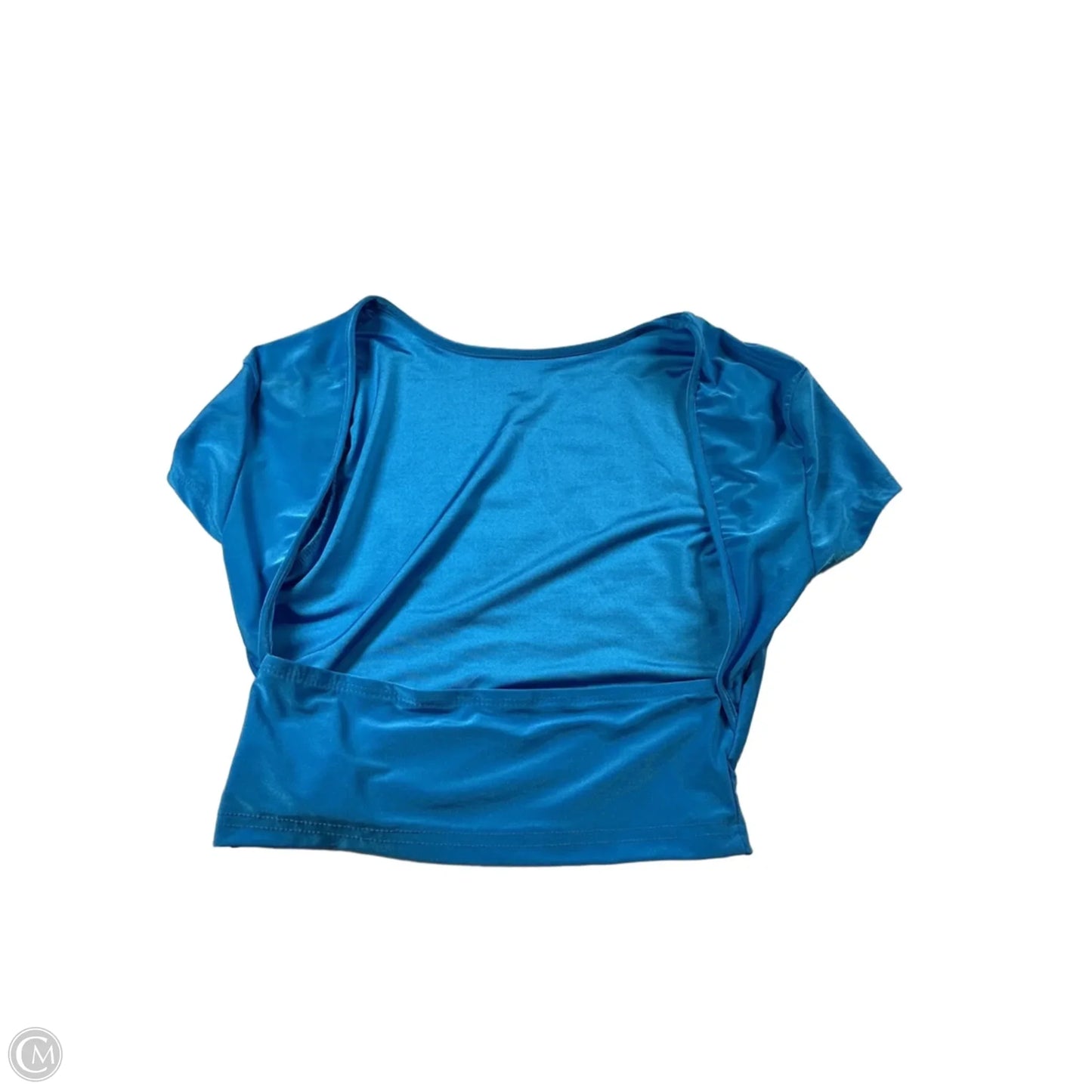 Top Short Sleeve By Shein In Blue, Size: Xs