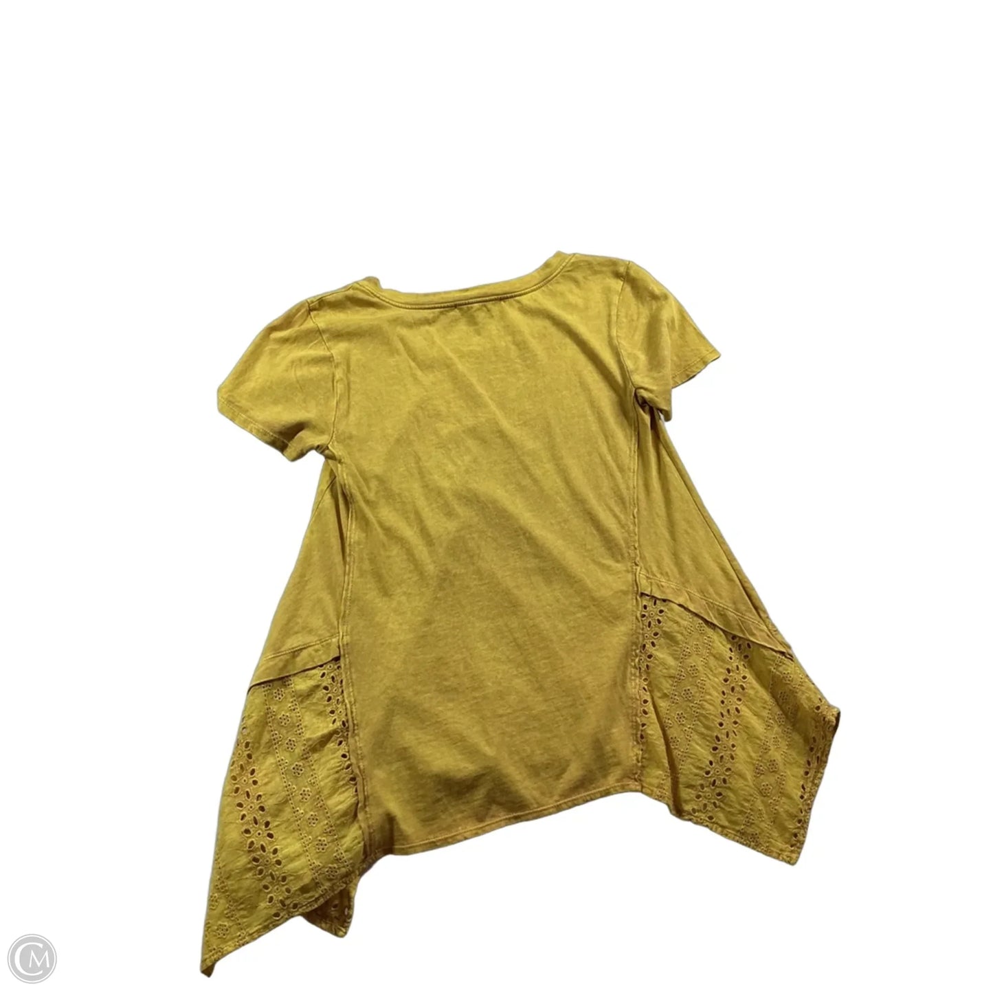 Top Short Sleeve By Eri + Ali In Yellow, Size: Xs