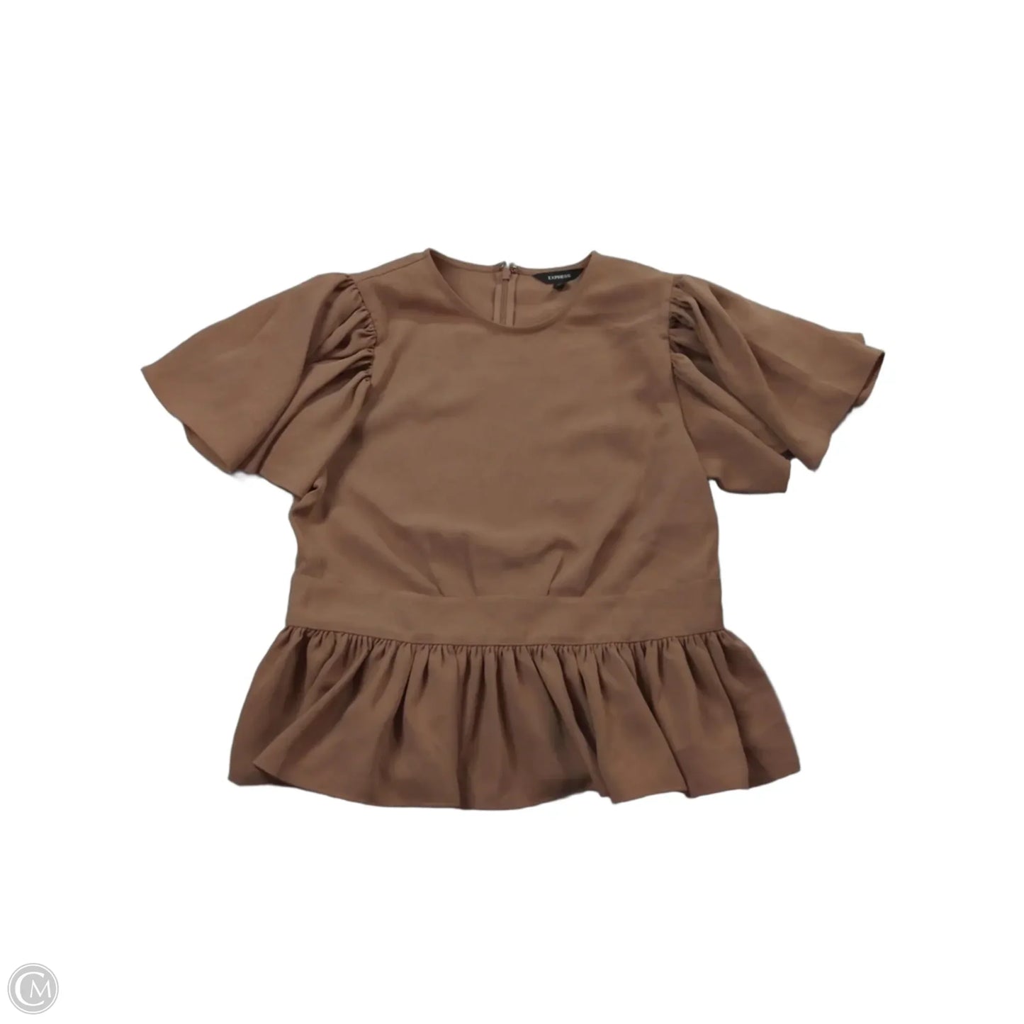Blouse Short Sleeve By Express In Pink, Size: S