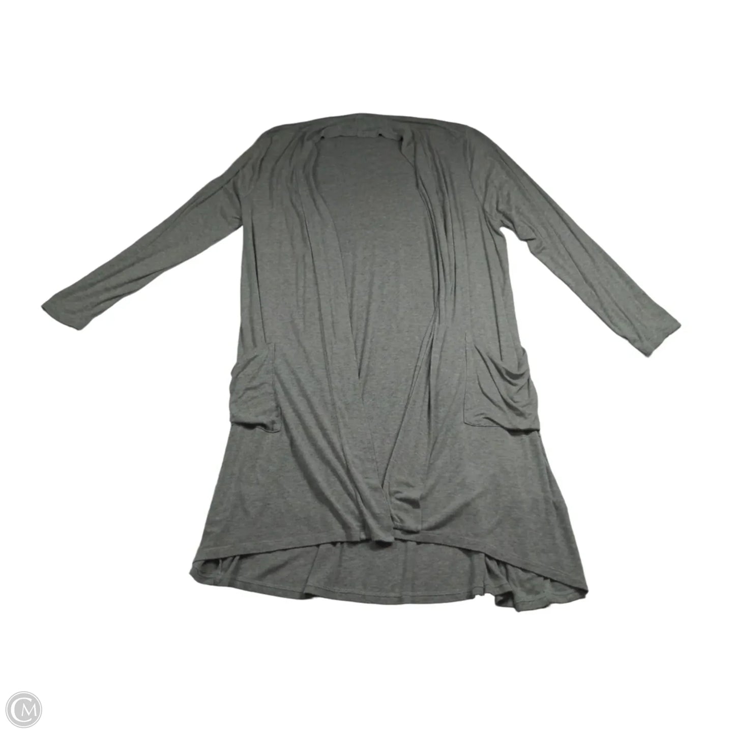 Cardigan By Bobeau In Grey, Size: 1x