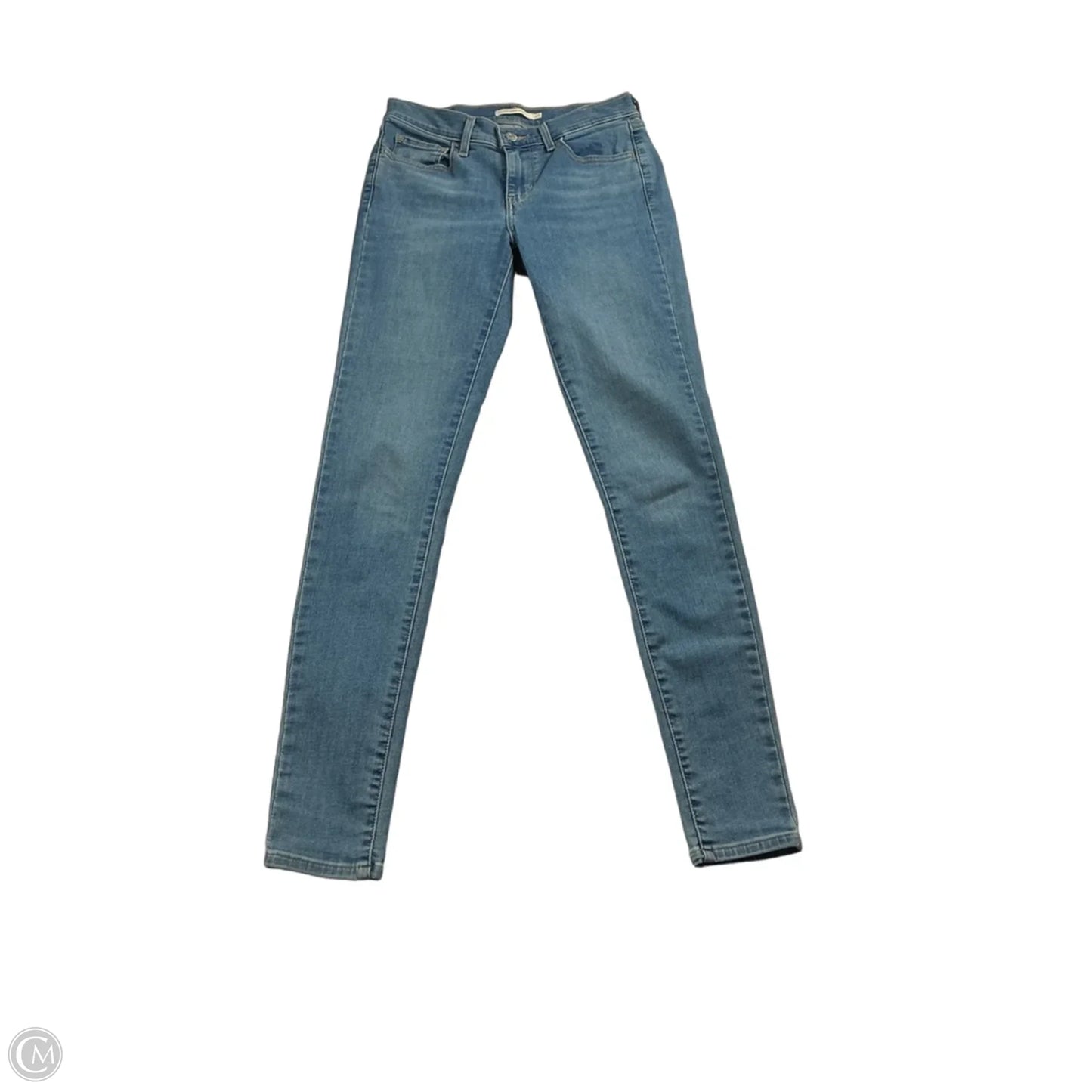 Jeans Skinny By Levis In Blue, Size: 28