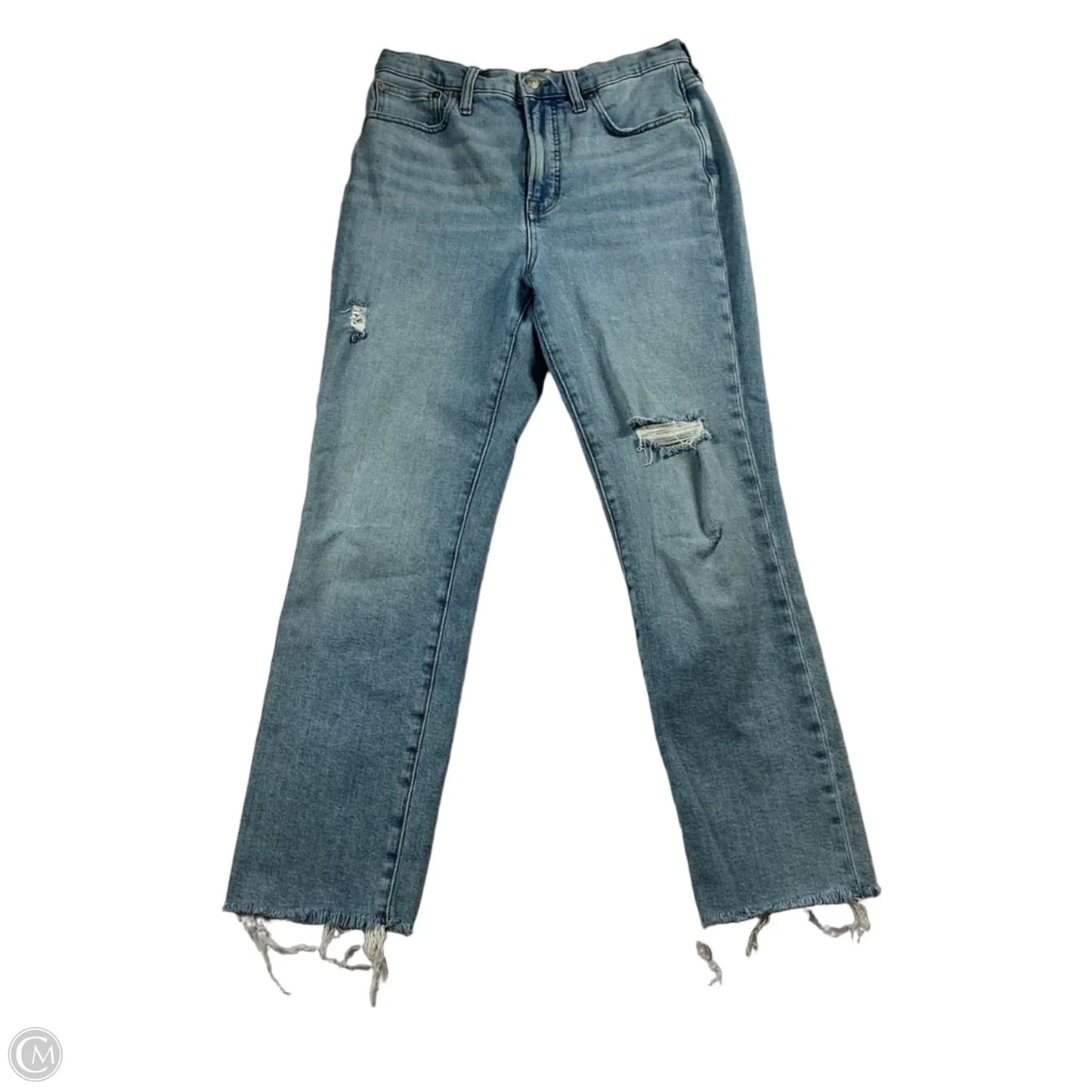 Jeans Straight By Madewell In Blue, Size: 28