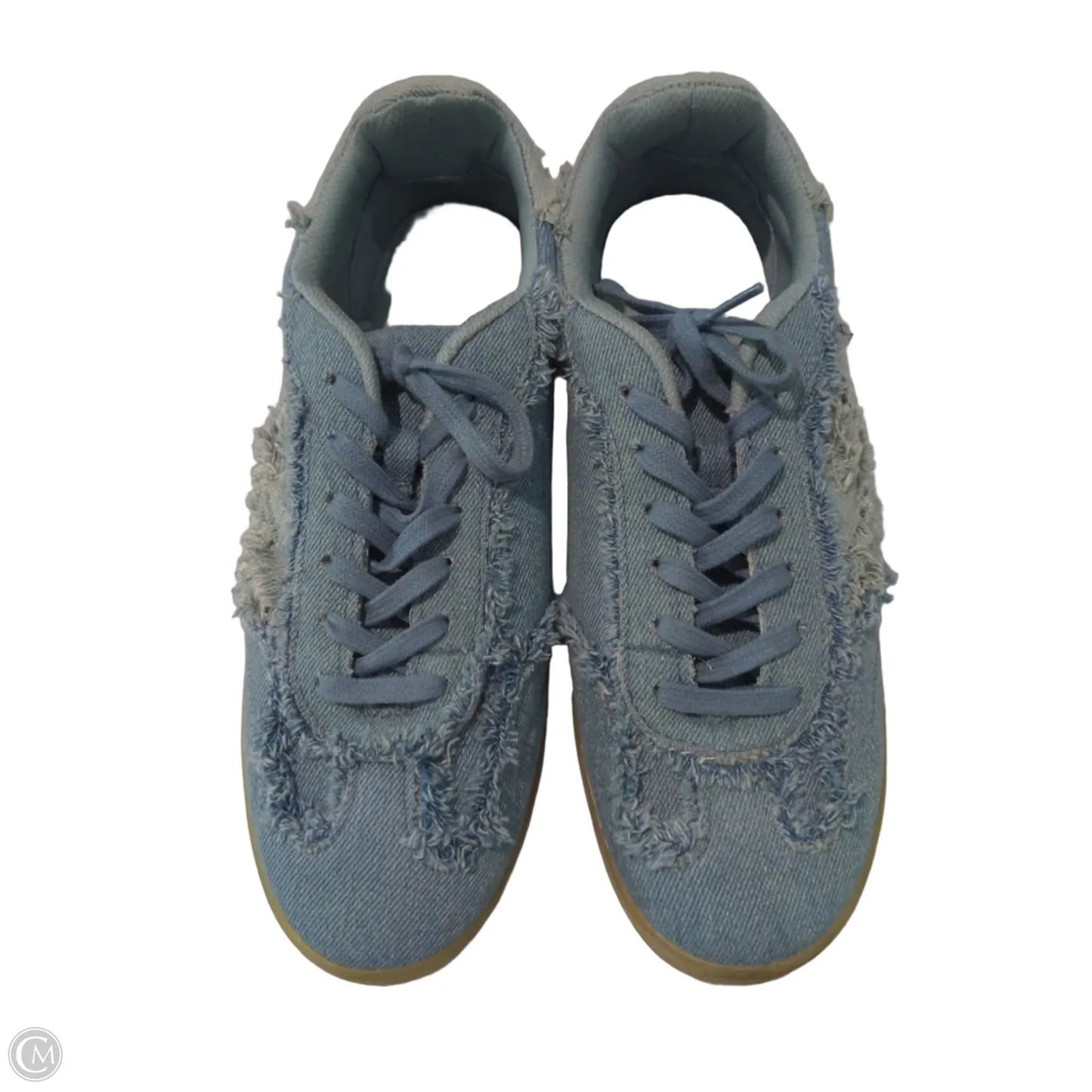 Shoes Sneakers By Zodiac In Blue Denim, Size: 9.5