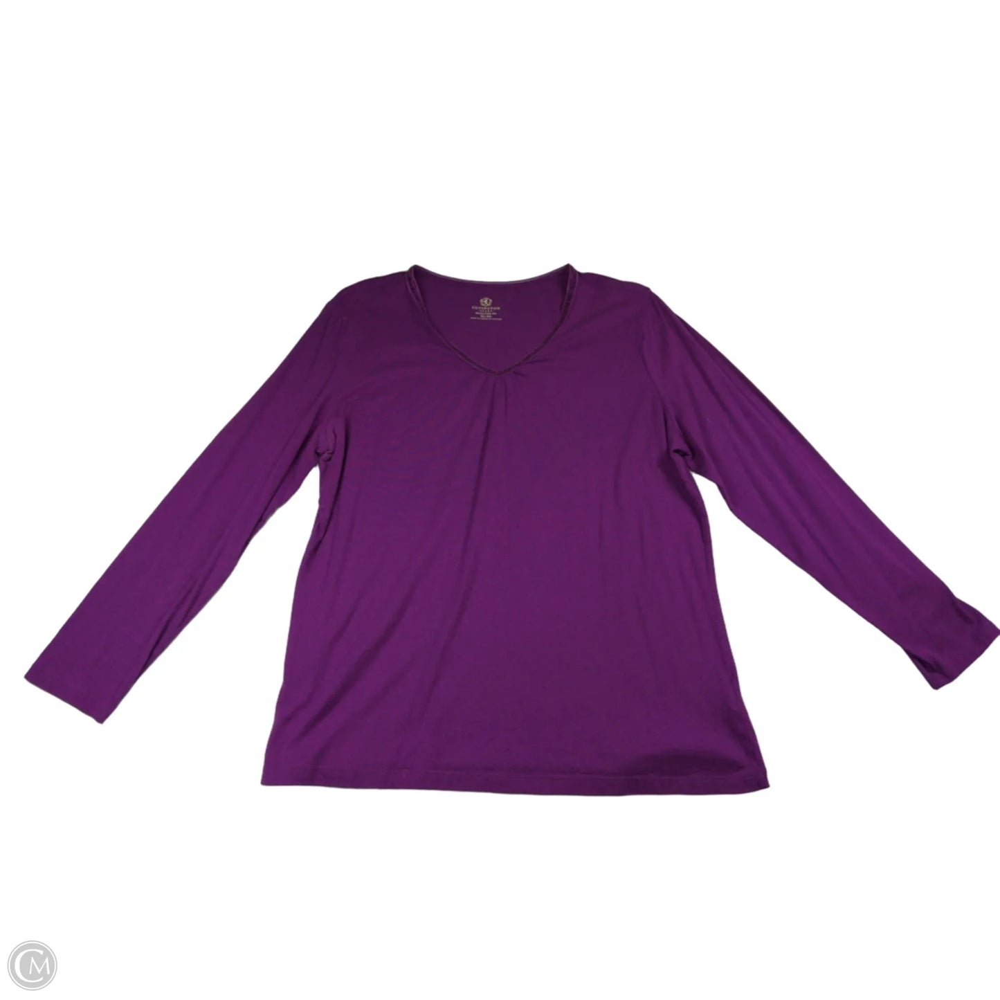 Top Long Sleeve By Covington In Purple, Size: Xl