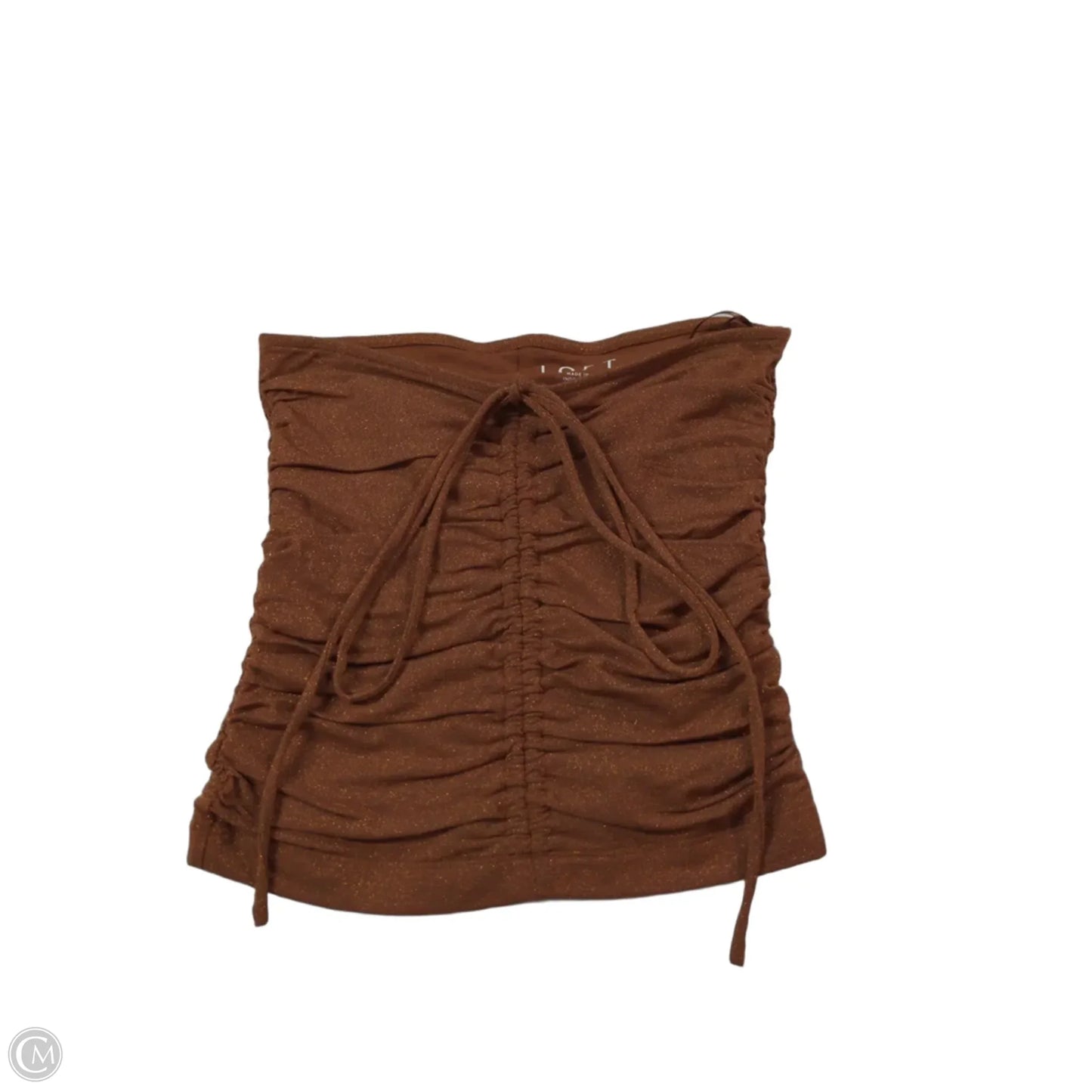 Top Sleeveless By Loft In Brown, Size: Xs