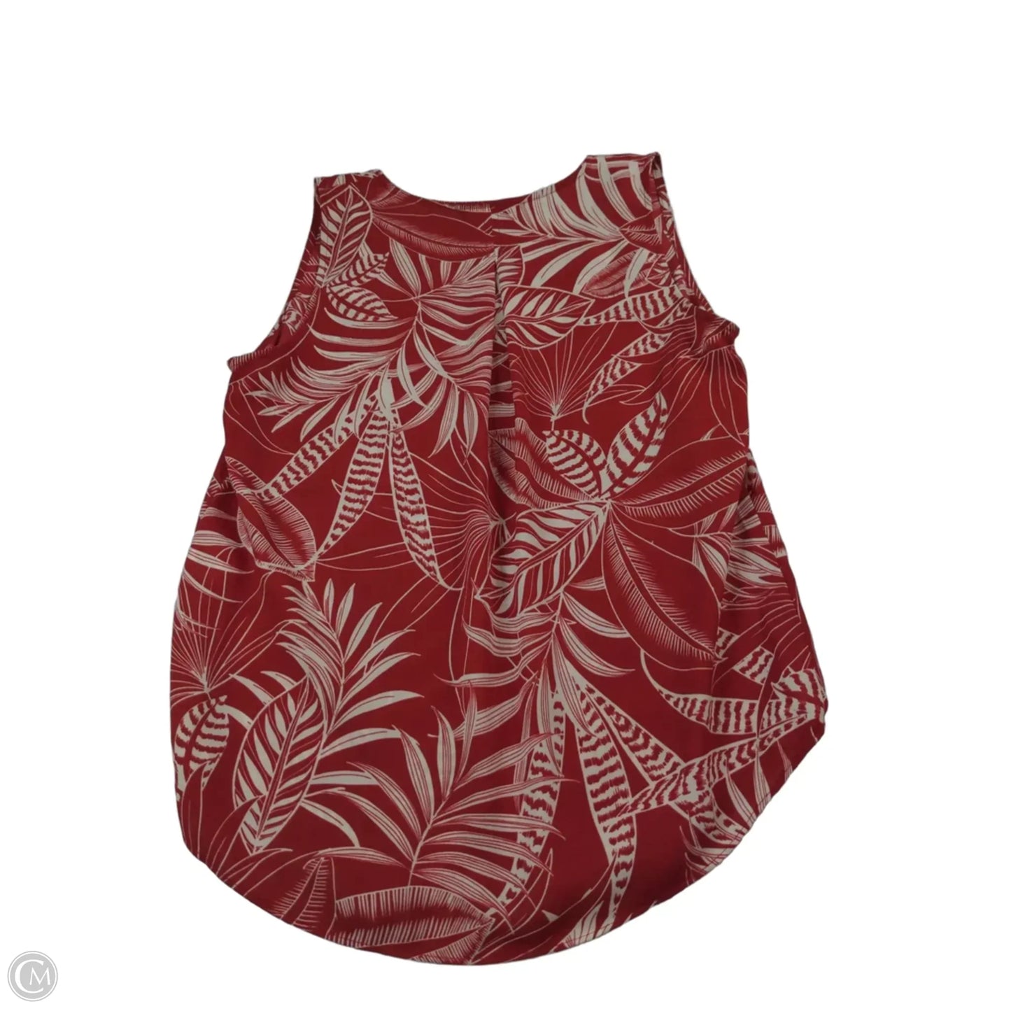 Top Sleeveless By Banana Republic In Red & White, Size: Xs