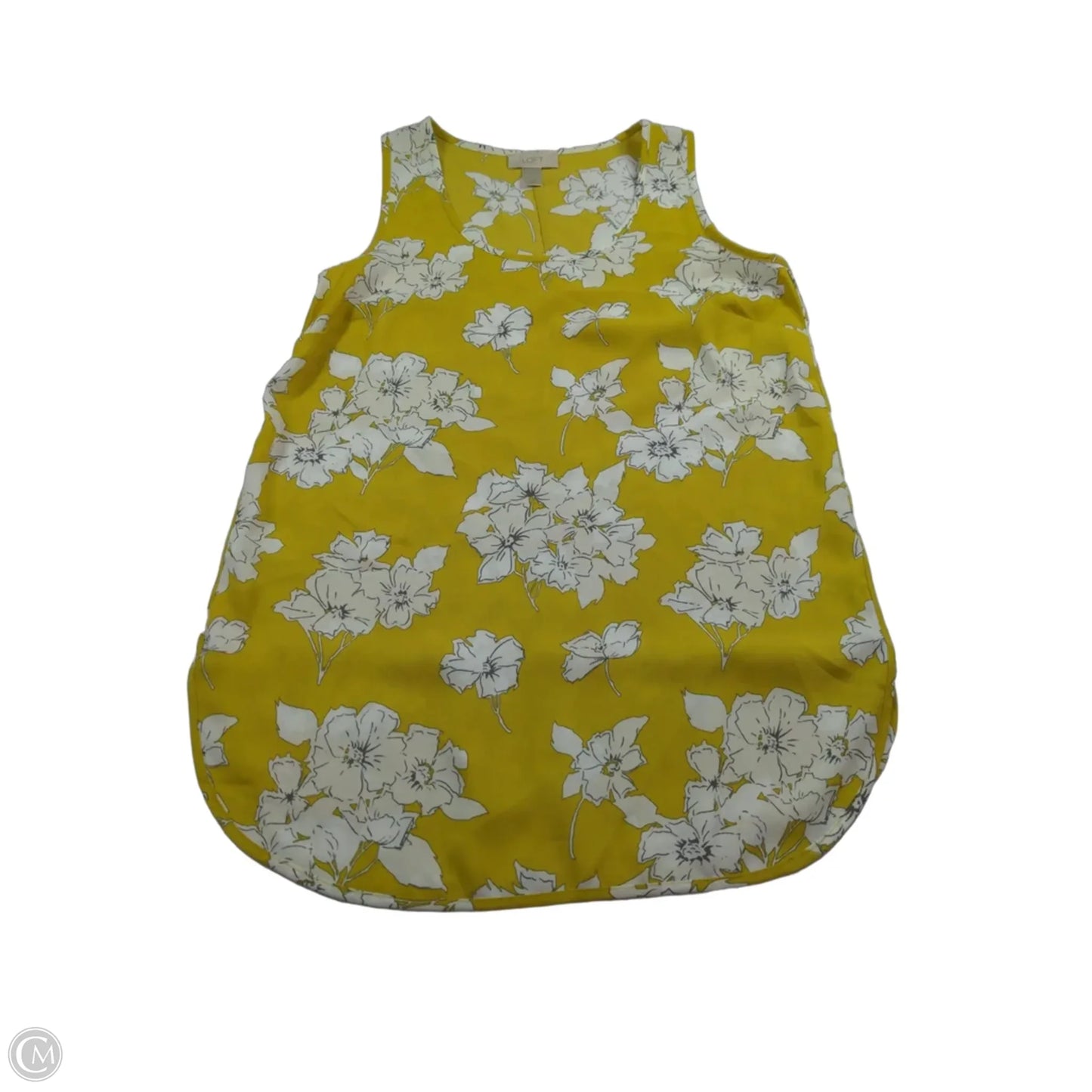 Top Sleeveless By Loft In Floral Print, Size: Xs