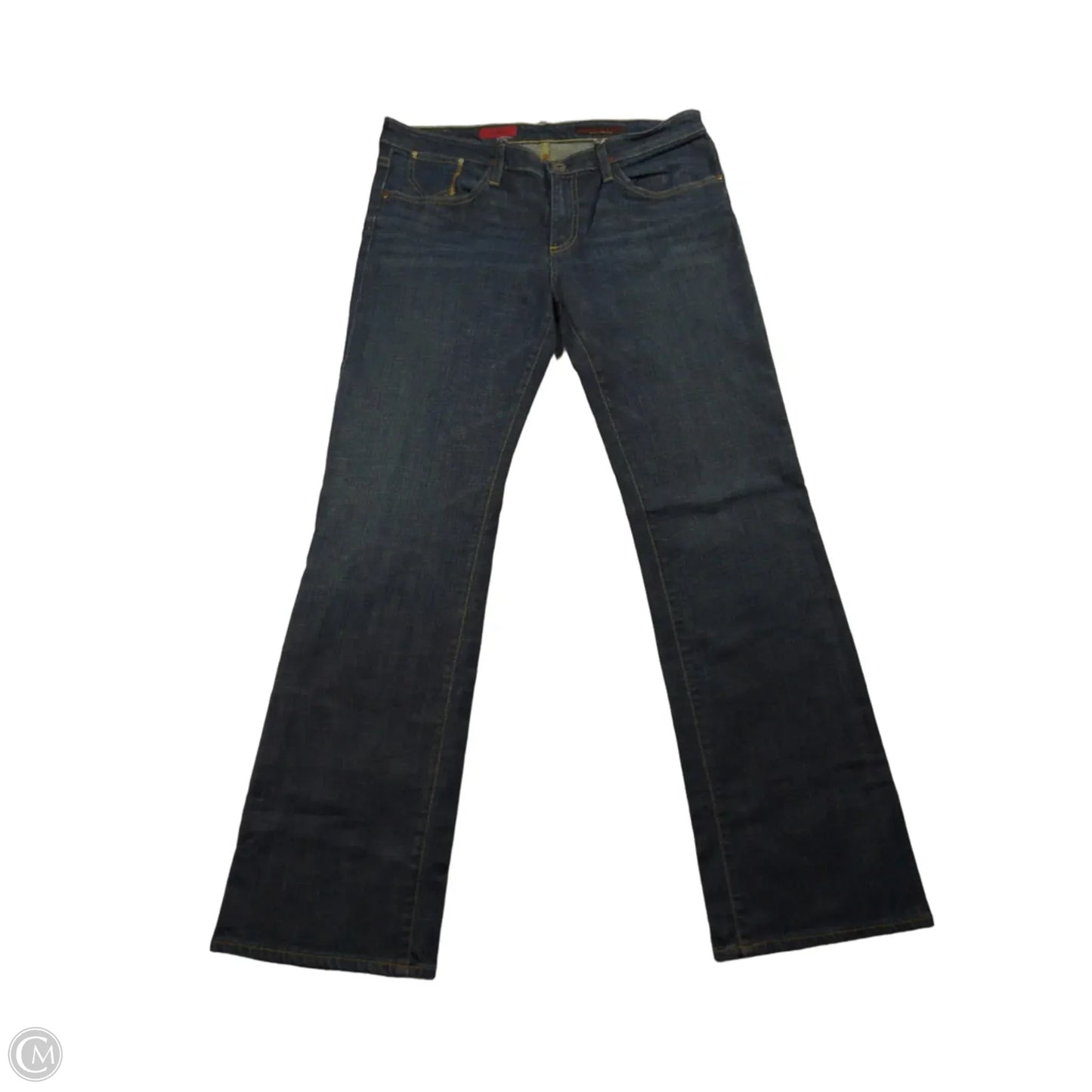 Jeans Straight By Adriano Goldschmied In Blue Denim, Size: 14
