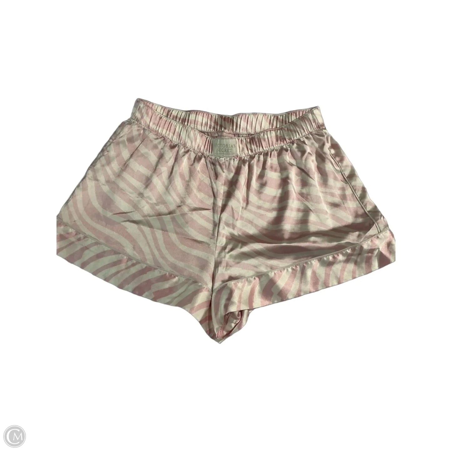 Shorts By Victorias Secret In Pink & White, Size: M