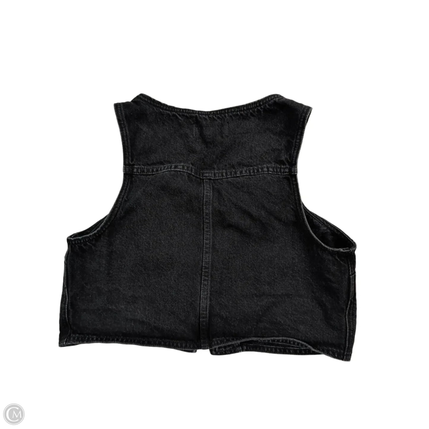 Top Sleeveless By Madewell In Black Denim, Size: 4