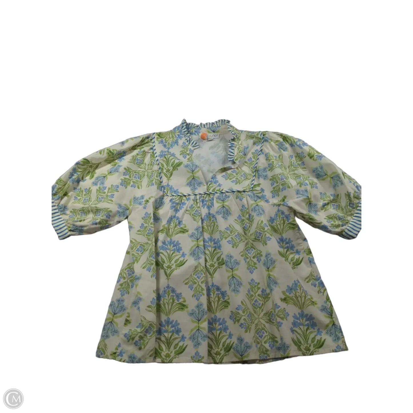 Top Short Sleeve By Sky In Floral Print, Size: S