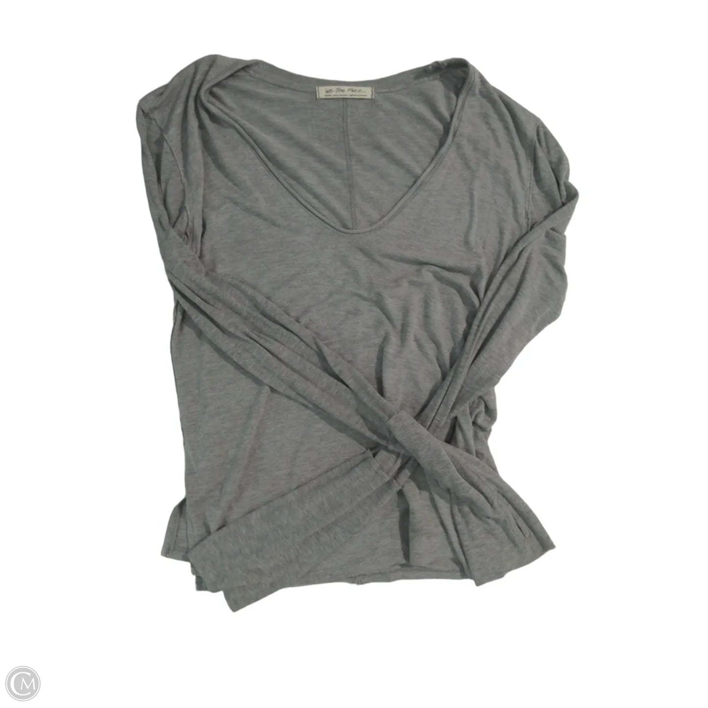 Top Long Sleeve By Free People In Grey, Size: M