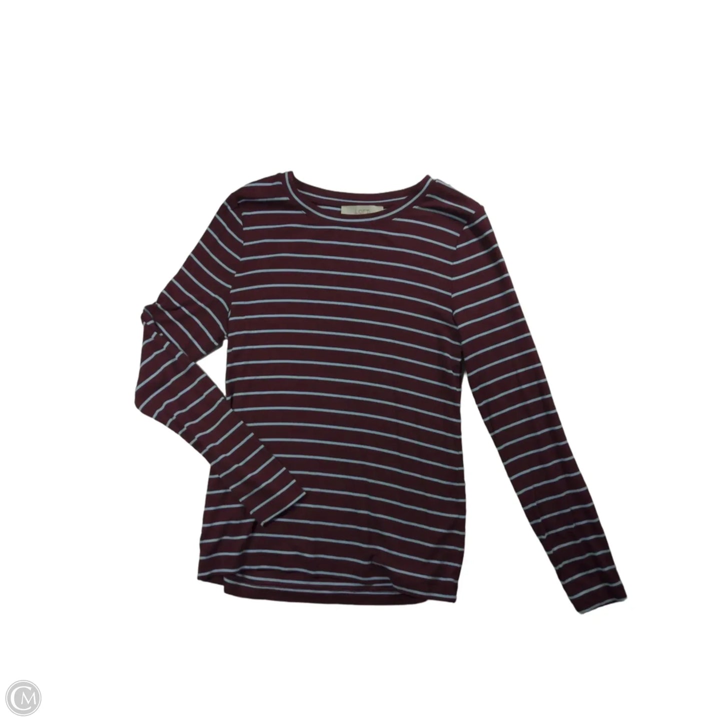 Top Long Sleeve By Loft In Blue & Red, Size: L