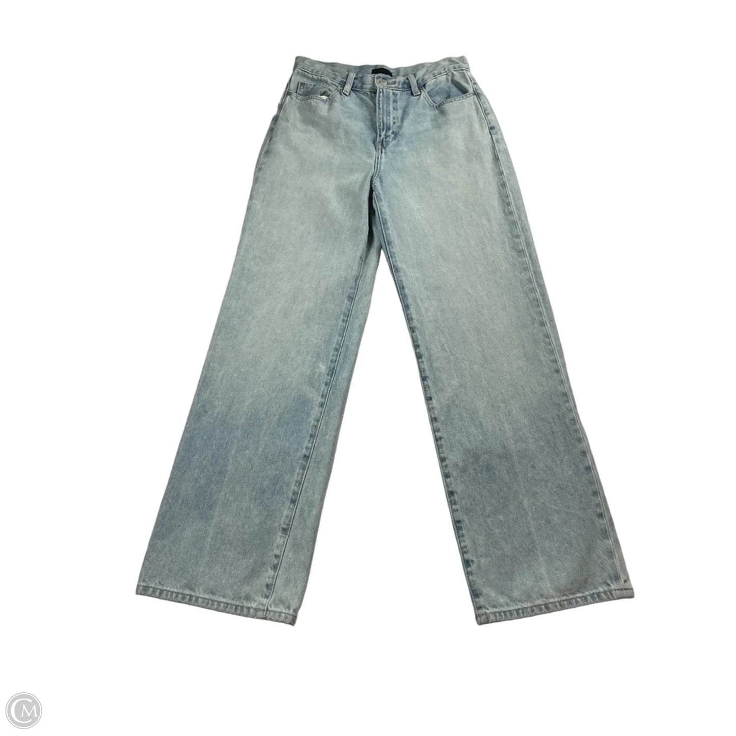 Jeans Straight By Uniqlo In Blue Denim, Size: 12
