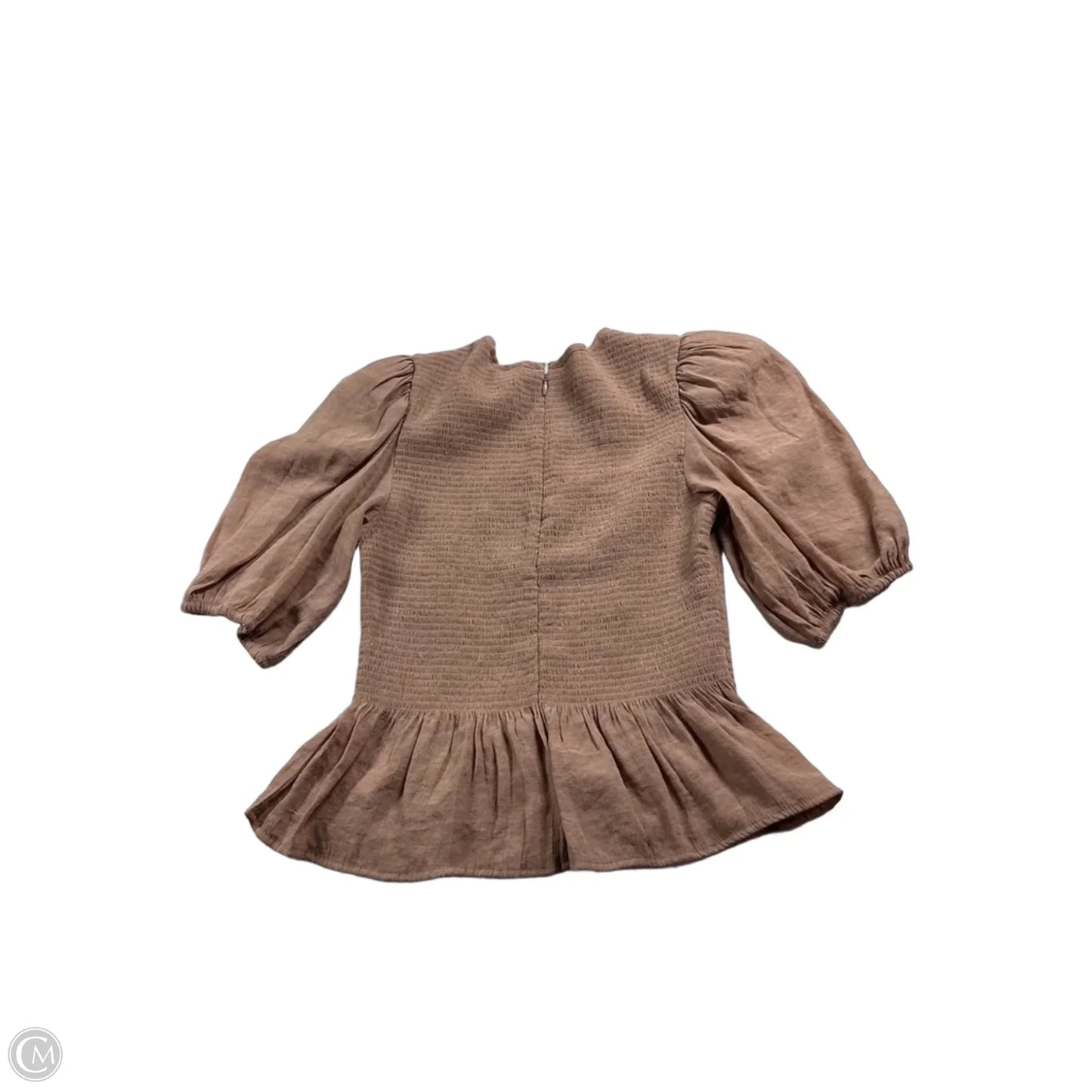 Blouse Short Sleeve By Express In Pink, Size: Xs