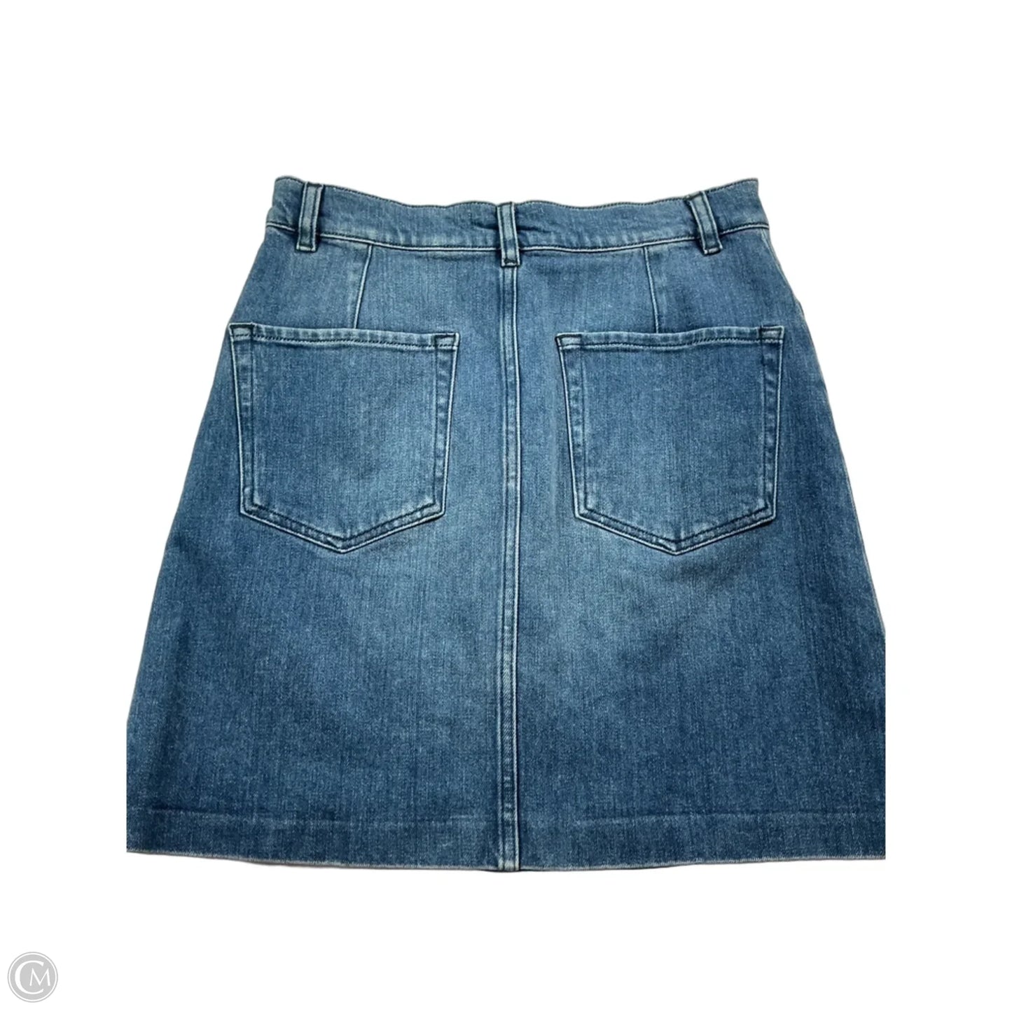 Skirt Mini & Short By Frame In Blue Denim, Size: 26