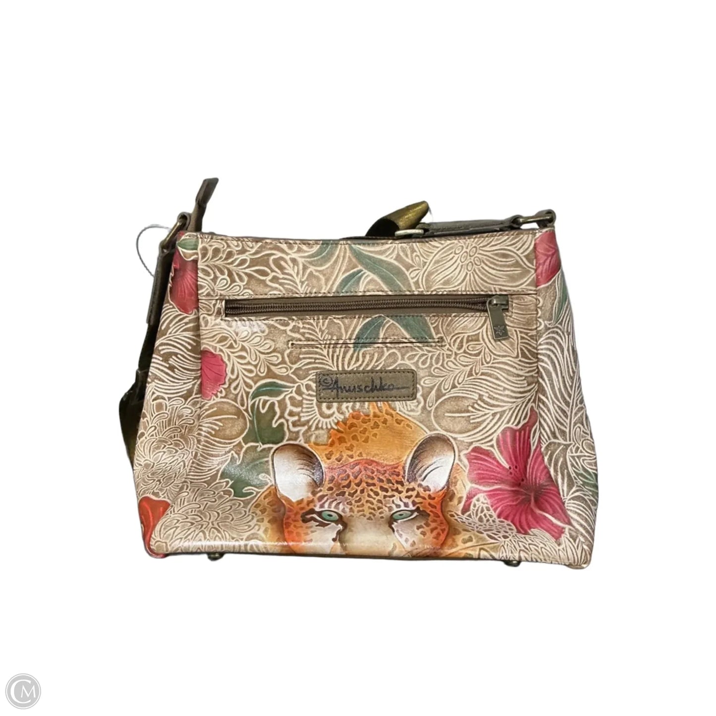 Crossbody Leather By Anuschka, Size: Medium