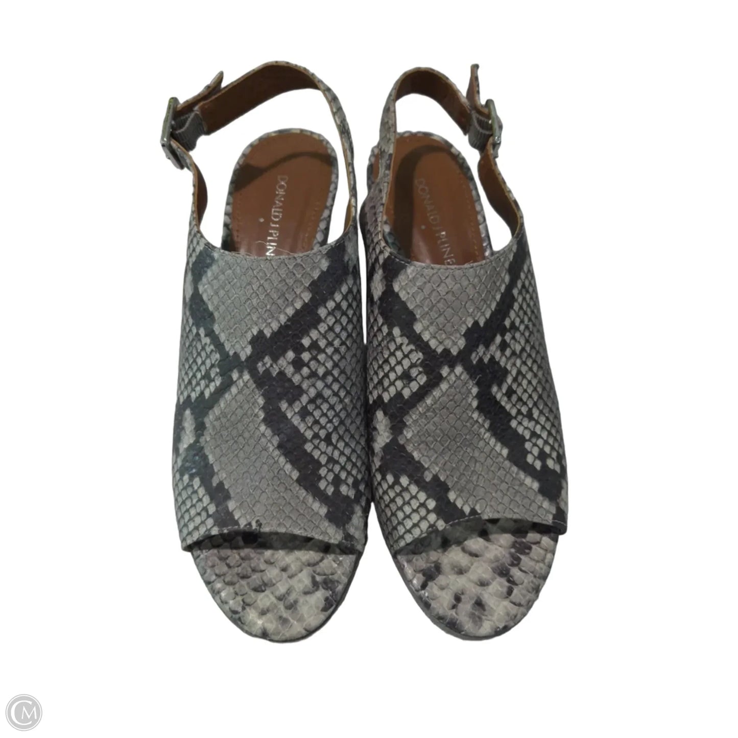 Sandals Heels Wedge By Donald Pliner In Animal Print, Size: 8