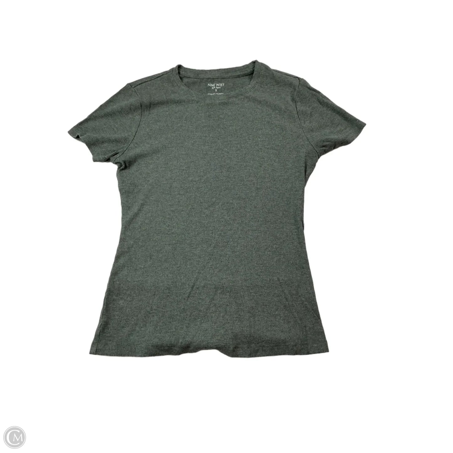 Top Short Sleeve Basic By Nine West In Grey, Size: S