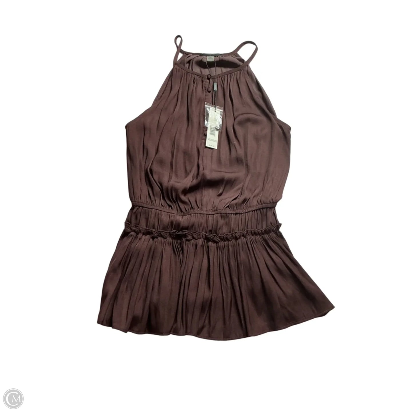 Top Sleeveless By Tahari In Maroon, Size: Xs