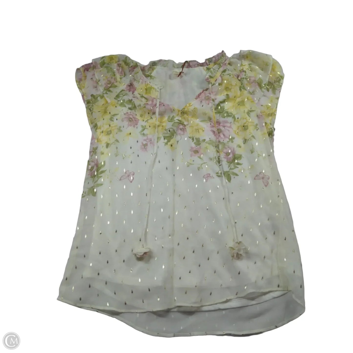 Top Short Sleeve By Clothes Mentor In Floral Print, Size: Sp